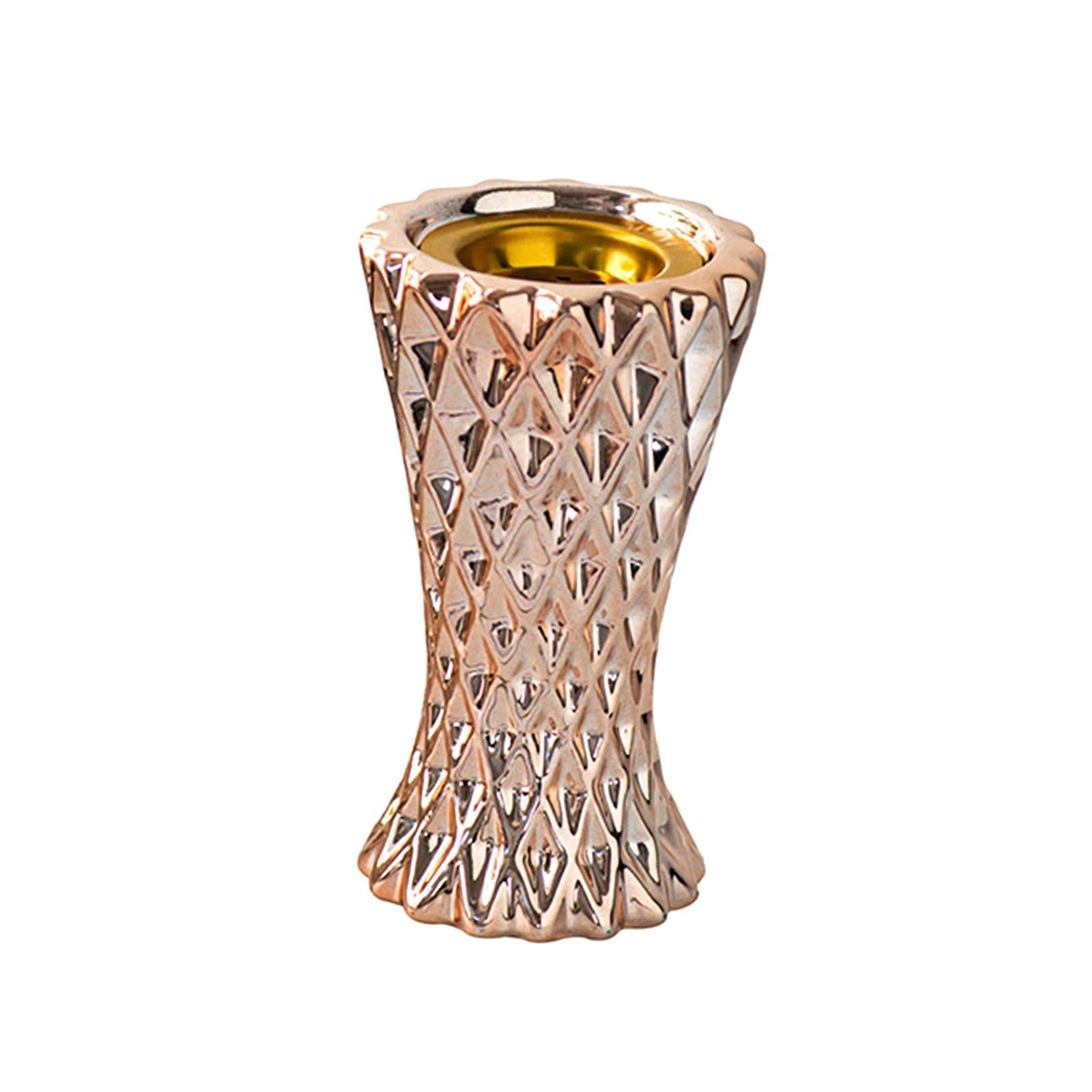 Candle Holder Crafts Candlestick Holder for Table Centerpiece Dinner Wedding Rose gold