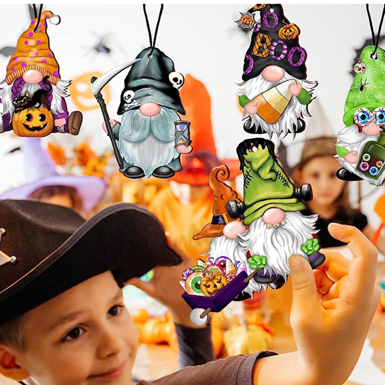 Wooden Halloween Tree Hanging Ornaments Sturdy Party Supplies for Home Decor Style D