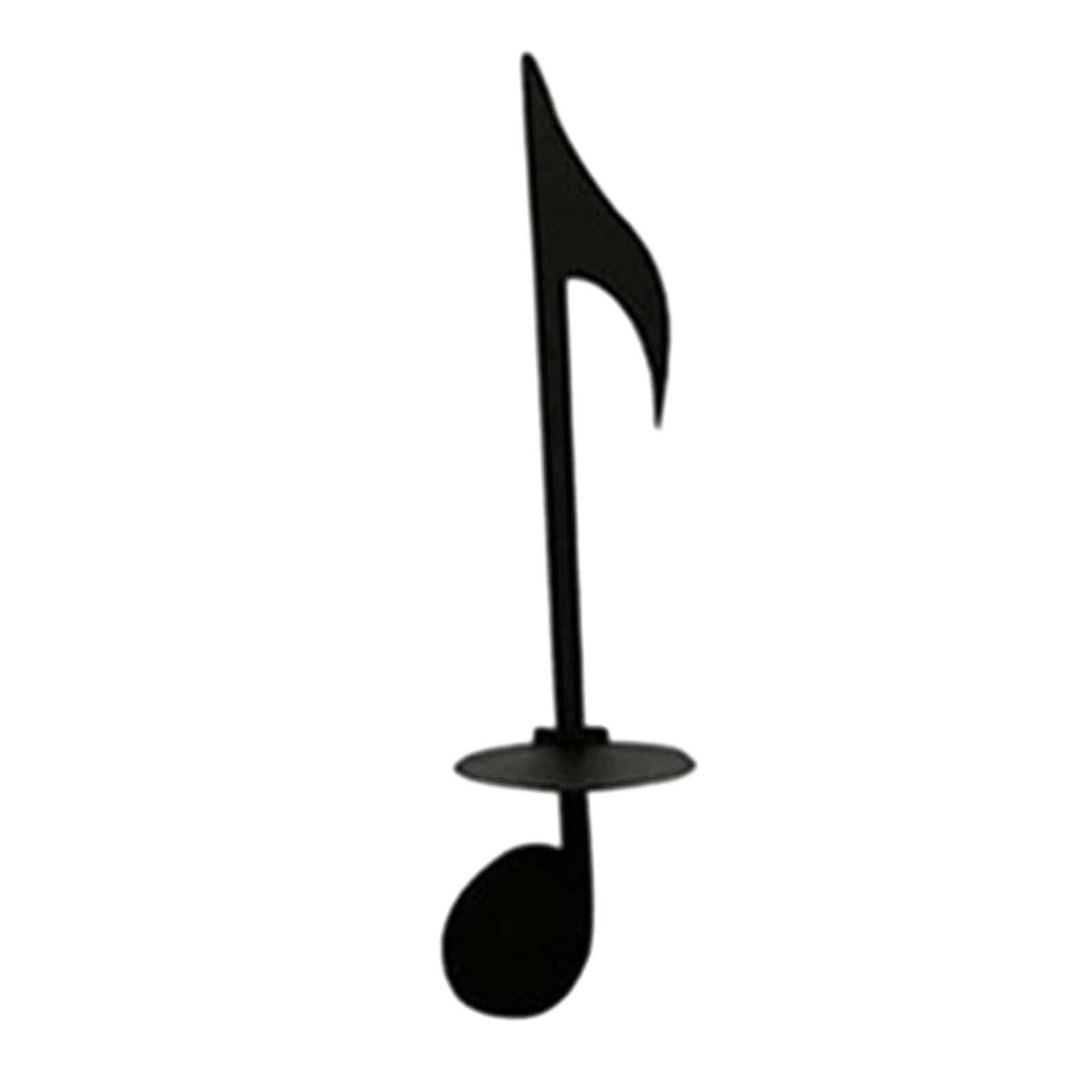 Decorative Candle Holder Musical Note Candle Holder for Dinner Birthday Gift Style B