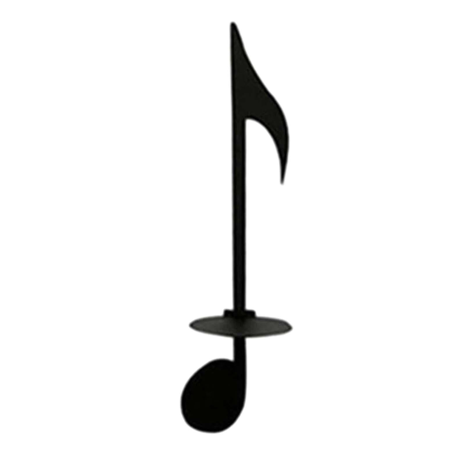 Decorative Candle Holder Musical Note Candle Holder for Dinner Birthday Gift Style B