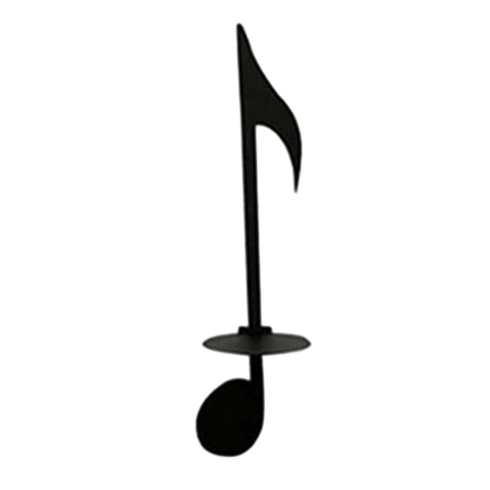 Decorative Candle Holder Musical Note Candle Holder for Dinner Birthday Gift Style B