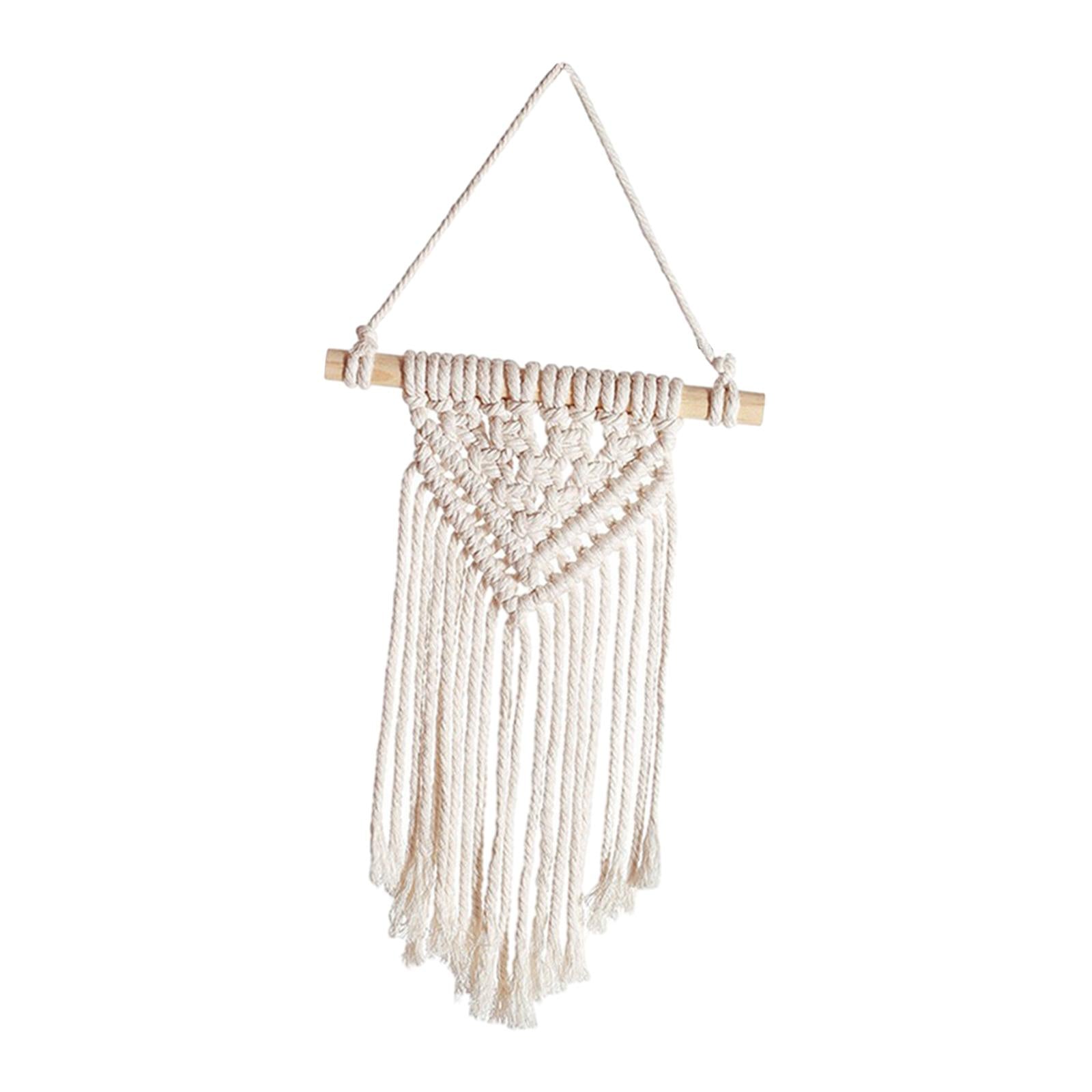 Macrame Wall Hanging Bohemian Woven Tapestry for Apartment Kids Room Wedding
