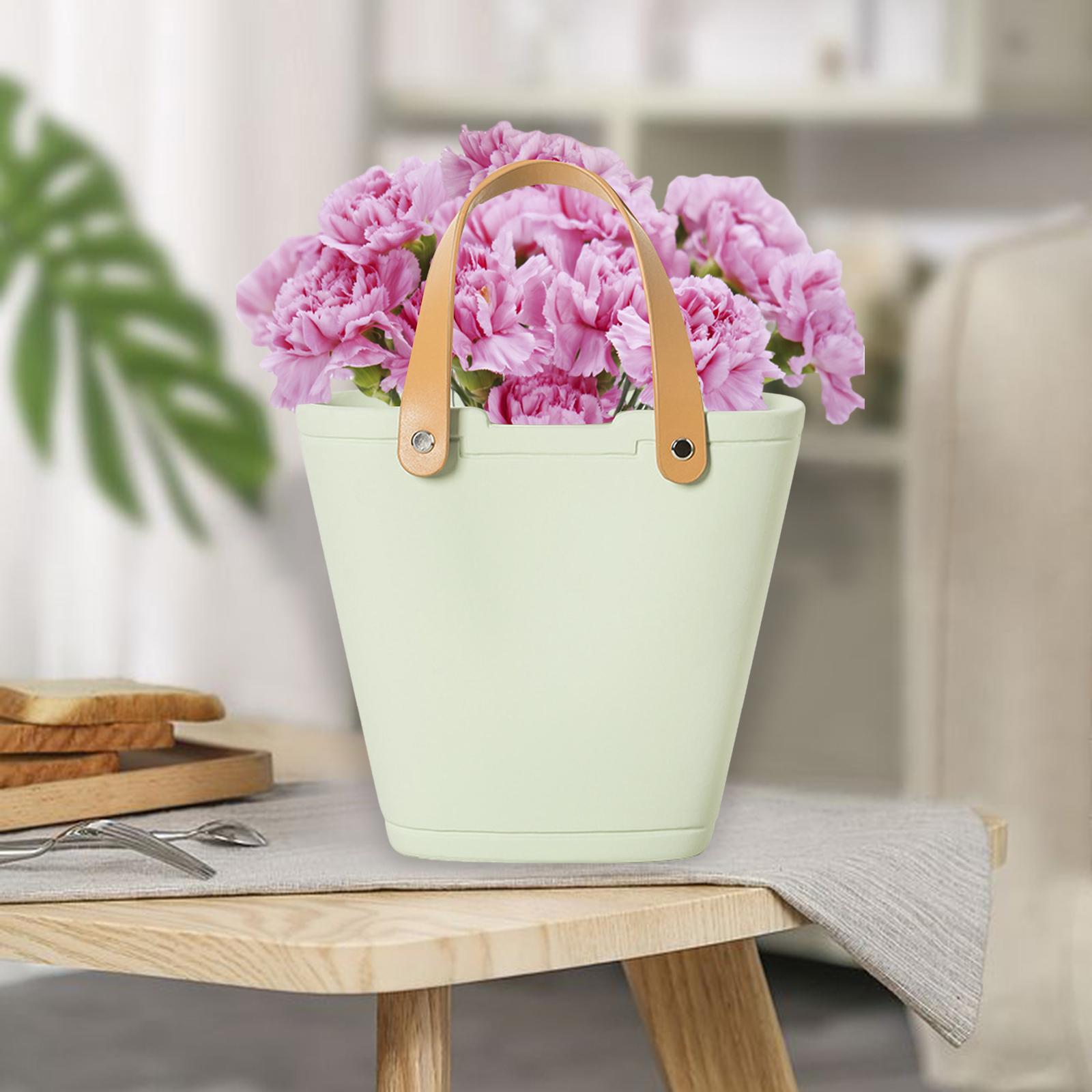 Ceramic Vase Minimalist Tall Gifts Bag Vase for Office Bedroom Dinning Table B