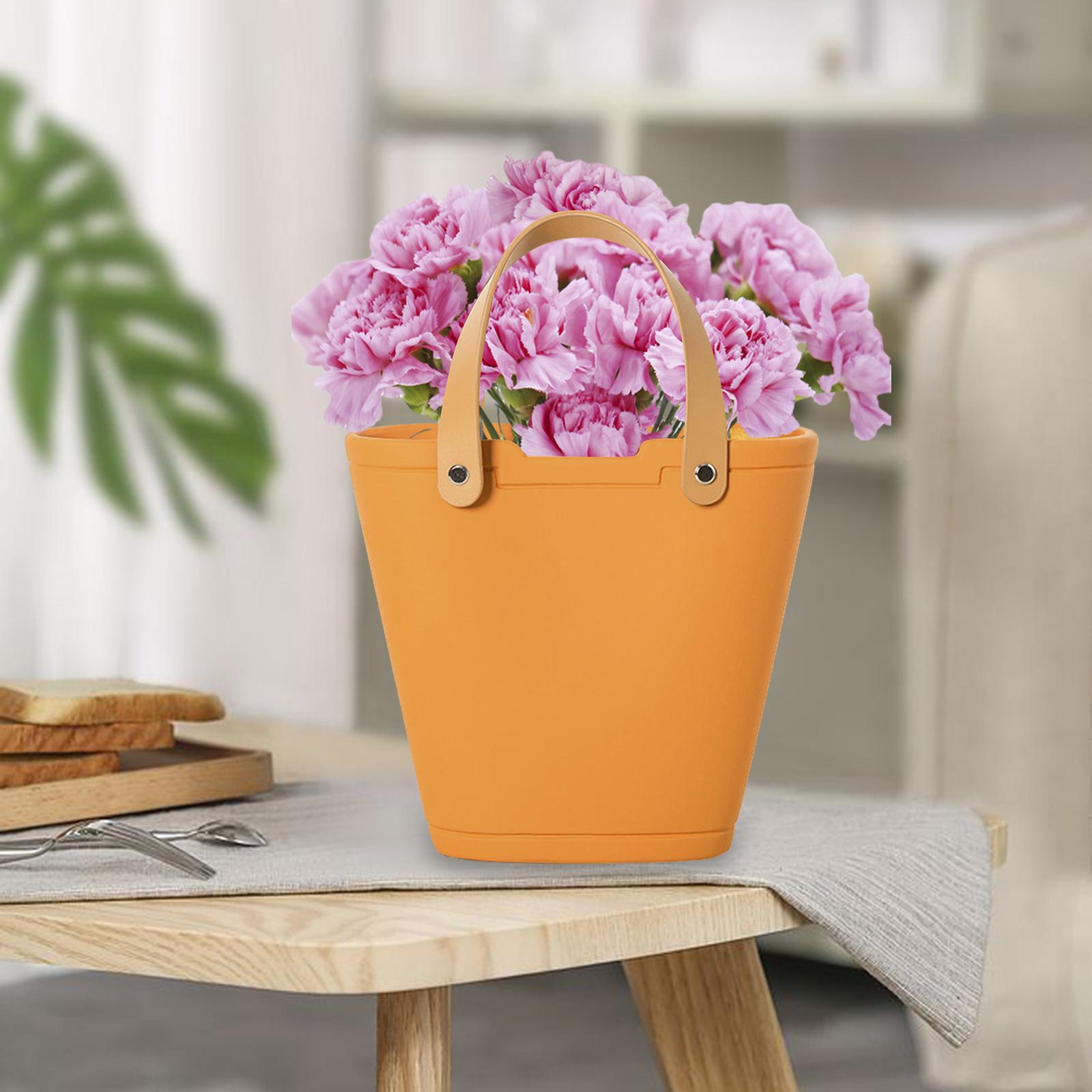 Ceramic Vase Minimalist Tall Gifts Bag Vase for Office Bedroom Dinning Table C