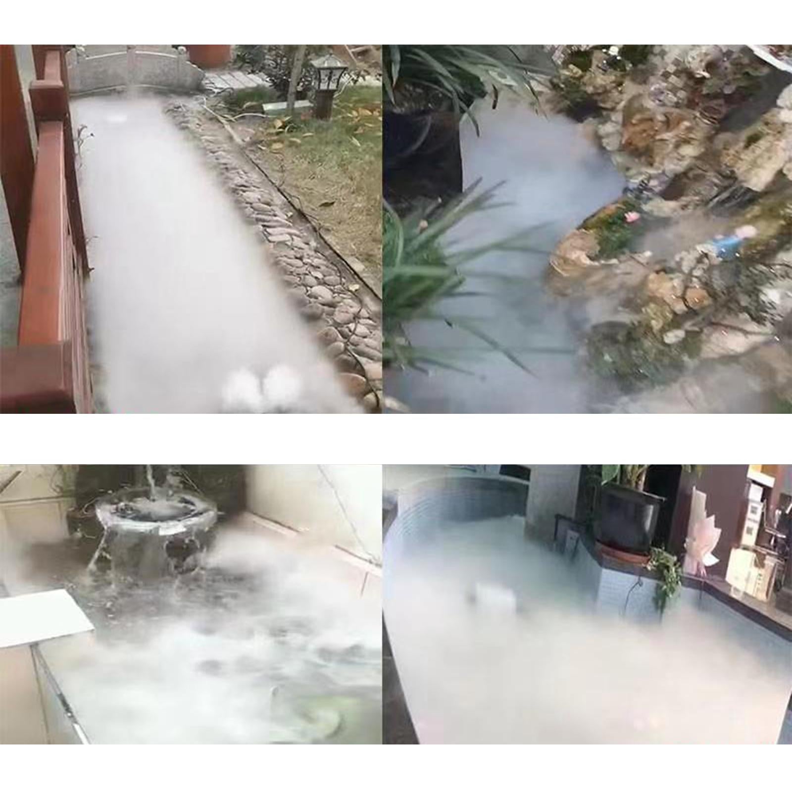 Ultrasonic Mist Maker Fogger Ornament 12 LED for Fish Tank Birdbath Sink Pot