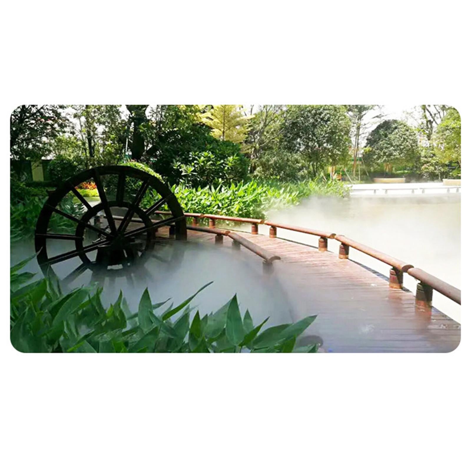 Ultrasonic Mist Maker Fogger Ornament 12 LED for Fish Tank Birdbath Sink Pot