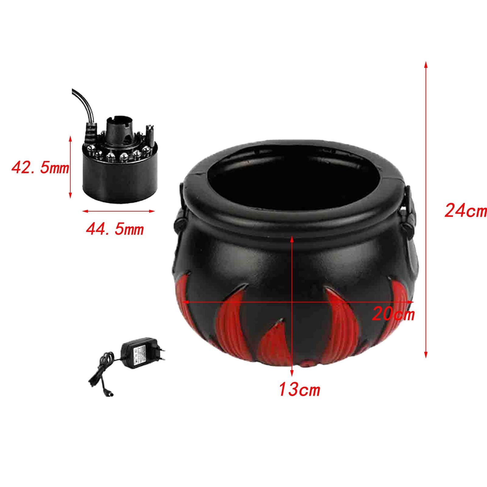 Halloween Mini Fog Mister and Witch Bucket EU Power Adapter for Vase Basin Style B