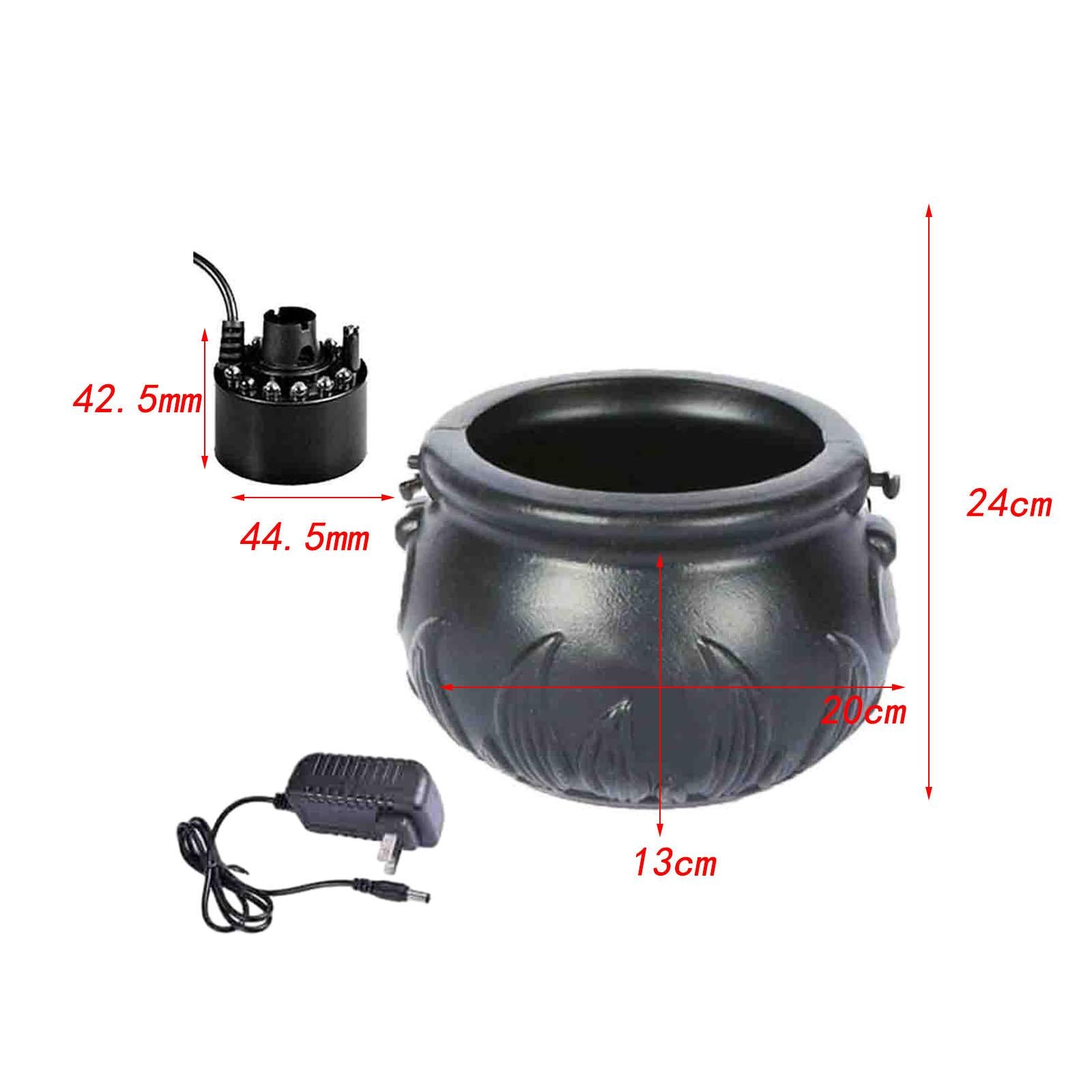 Halloween Mini Fog Mister and Witch Bucket US 110V Plug for Vase Basin Style C