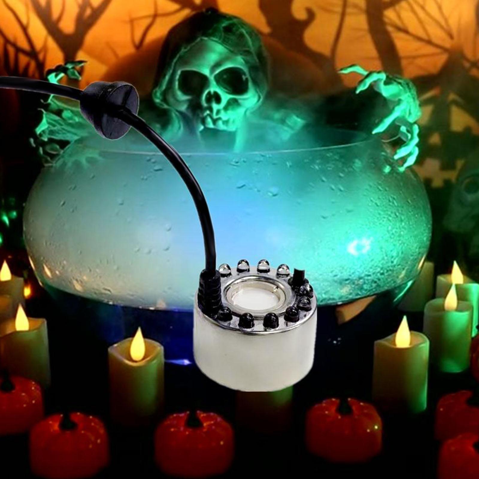 Halloween Mini Fog Mister and Witch Bucket US 110V Plug for Vase Basin Style C