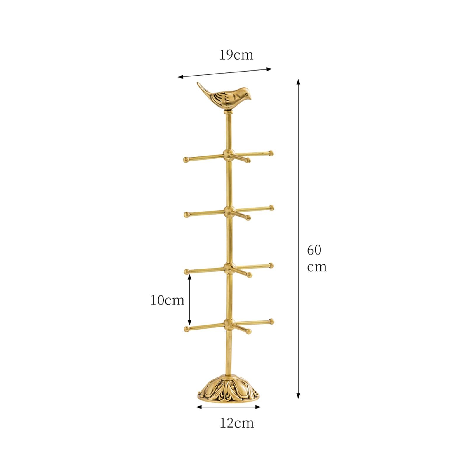 Brass Jewelry Display Stand Hair Accessories for Jewelry Party Wardrobe