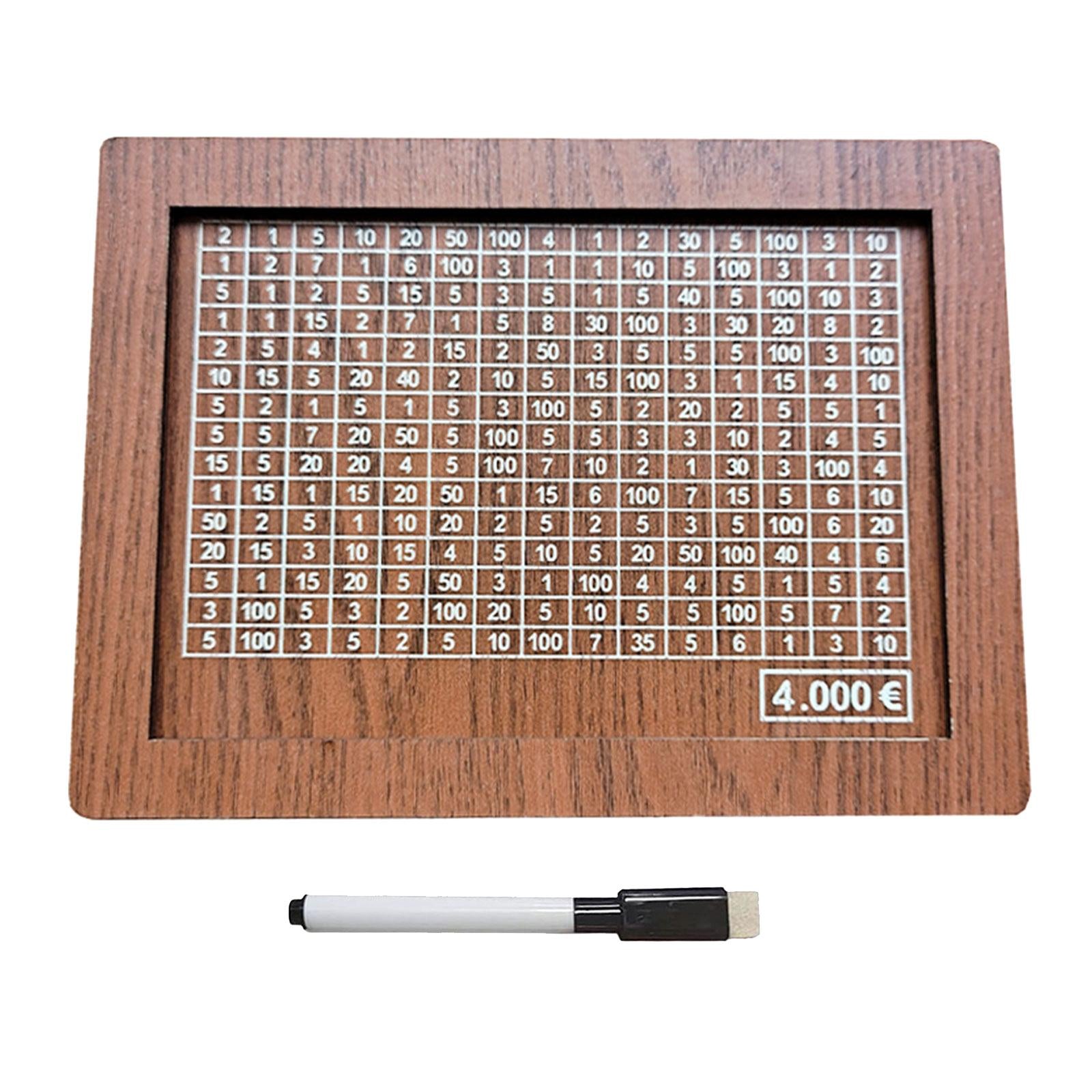 Wooden Piggy Banks Coin Money Bank Dorm Adult Bedroom Money Box with Counter 4000 EUR
