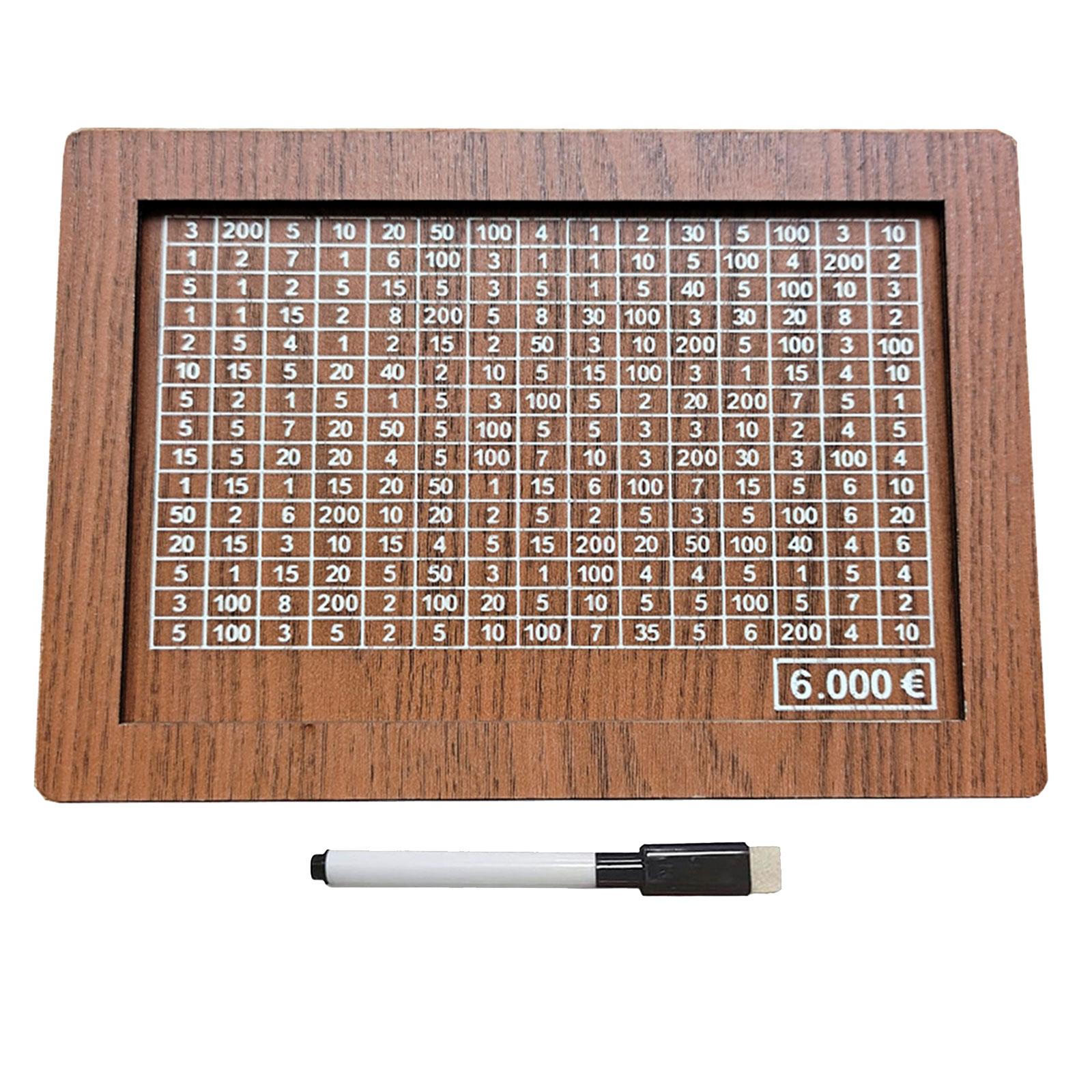 Wooden Piggy Banks Coin Money Bank Dorm Adult Bedroom Money Box with Counter 6000 EUR