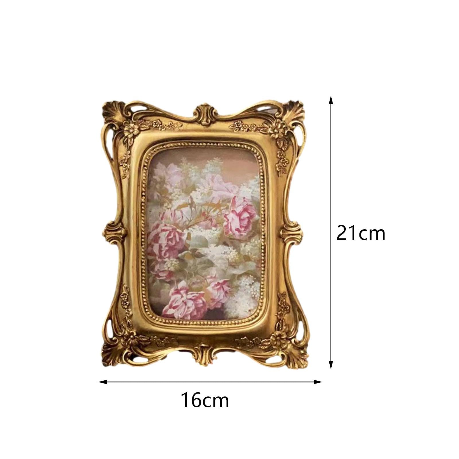 Antique Picture Frames Resin Luxury Photo Frames for Home Desktop Decorative