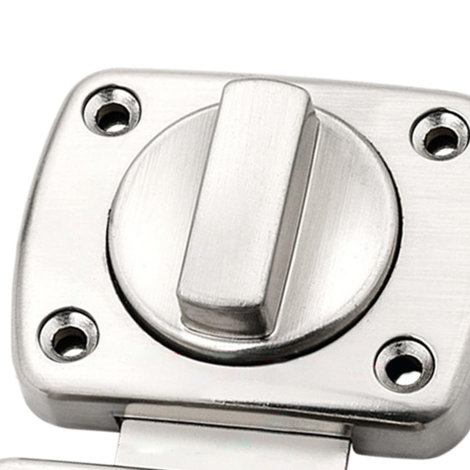 Safety Door Lock Shed with Screws Inside Door Rotate Bolt Latch Gate latches Silver