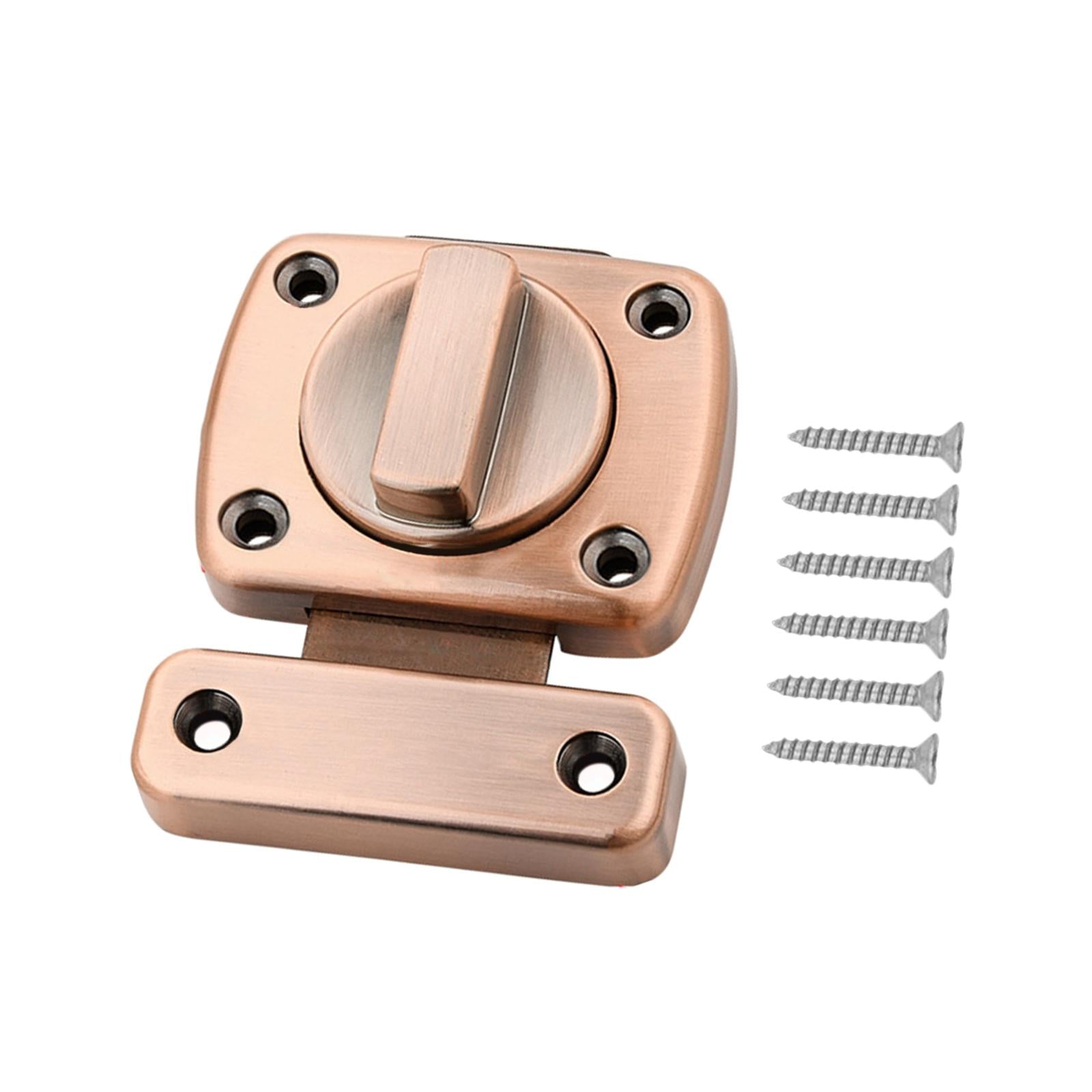 Safety Door Lock Shed with Screws Inside Door Rotate Bolt Latch Gate latches Red Bronze