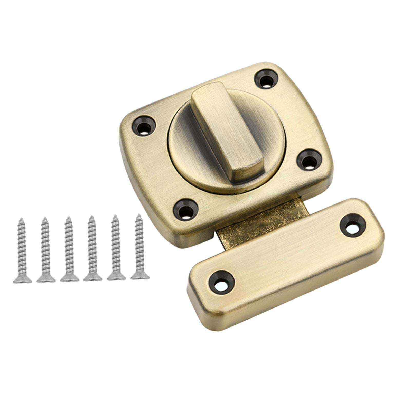 Safety Door Lock Shed with Screws Inside Door Rotate Bolt Latch Gate latches Bronze
