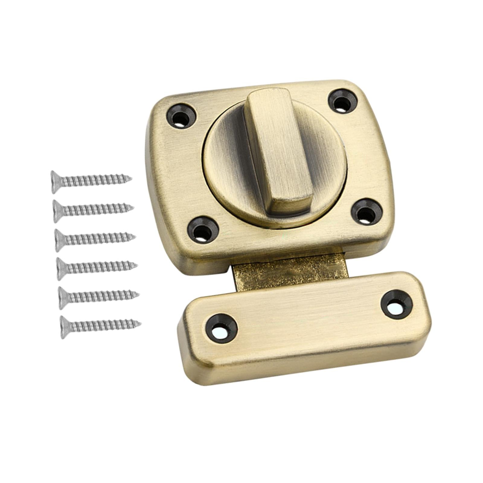 Safety Door Lock Shed with Screws Inside Door Rotate Bolt Latch Gate latches Bronze