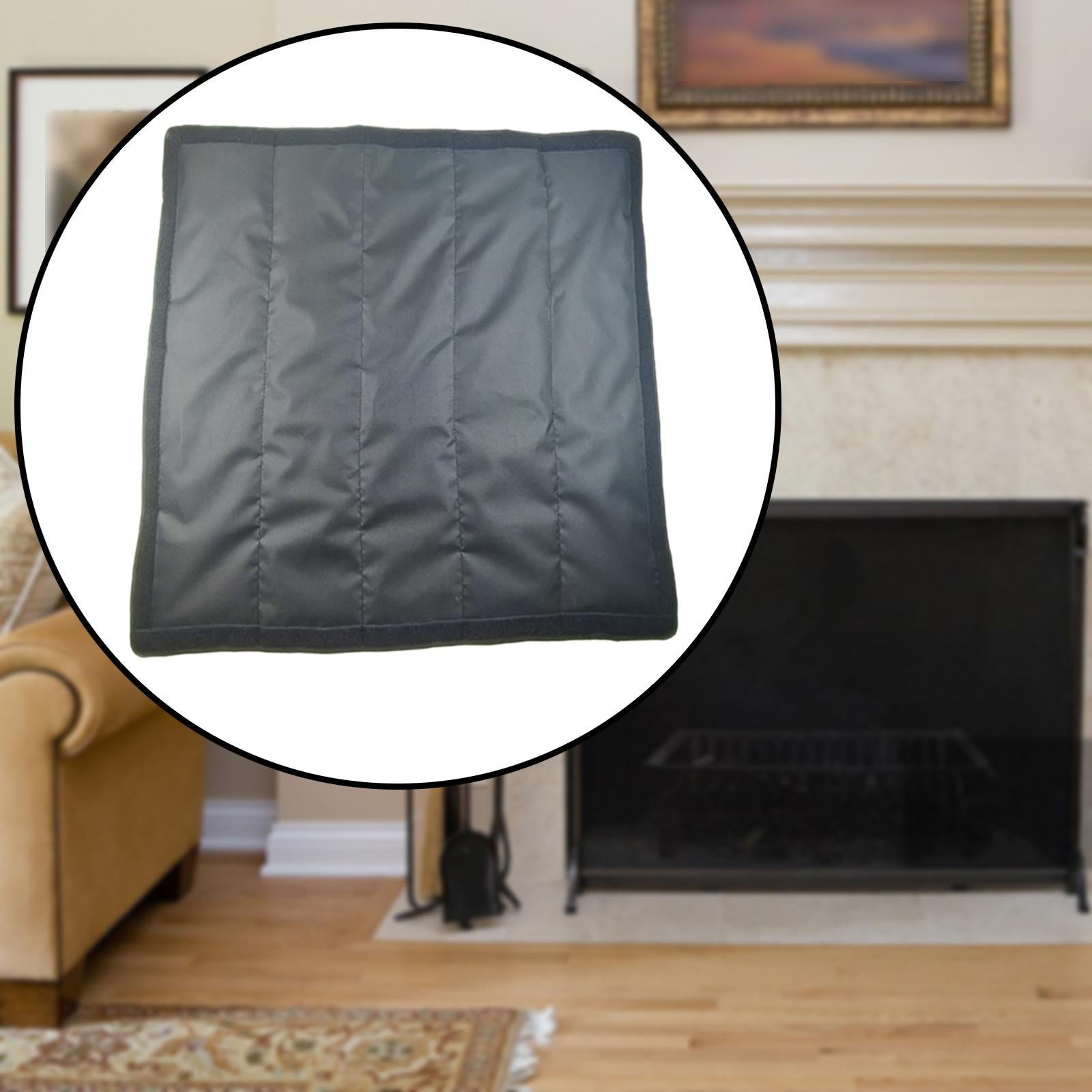 Indoor Fireplace Cover Blocker Fireplace Blanket Energy Saving Heat Loss 117x89cm