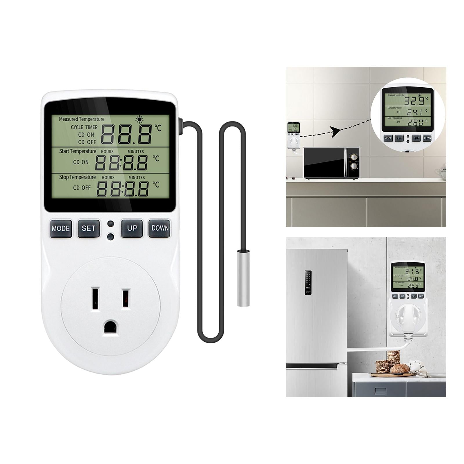 Digital Temperature Controller Thermostat Timer for Terrarium Farm Household
