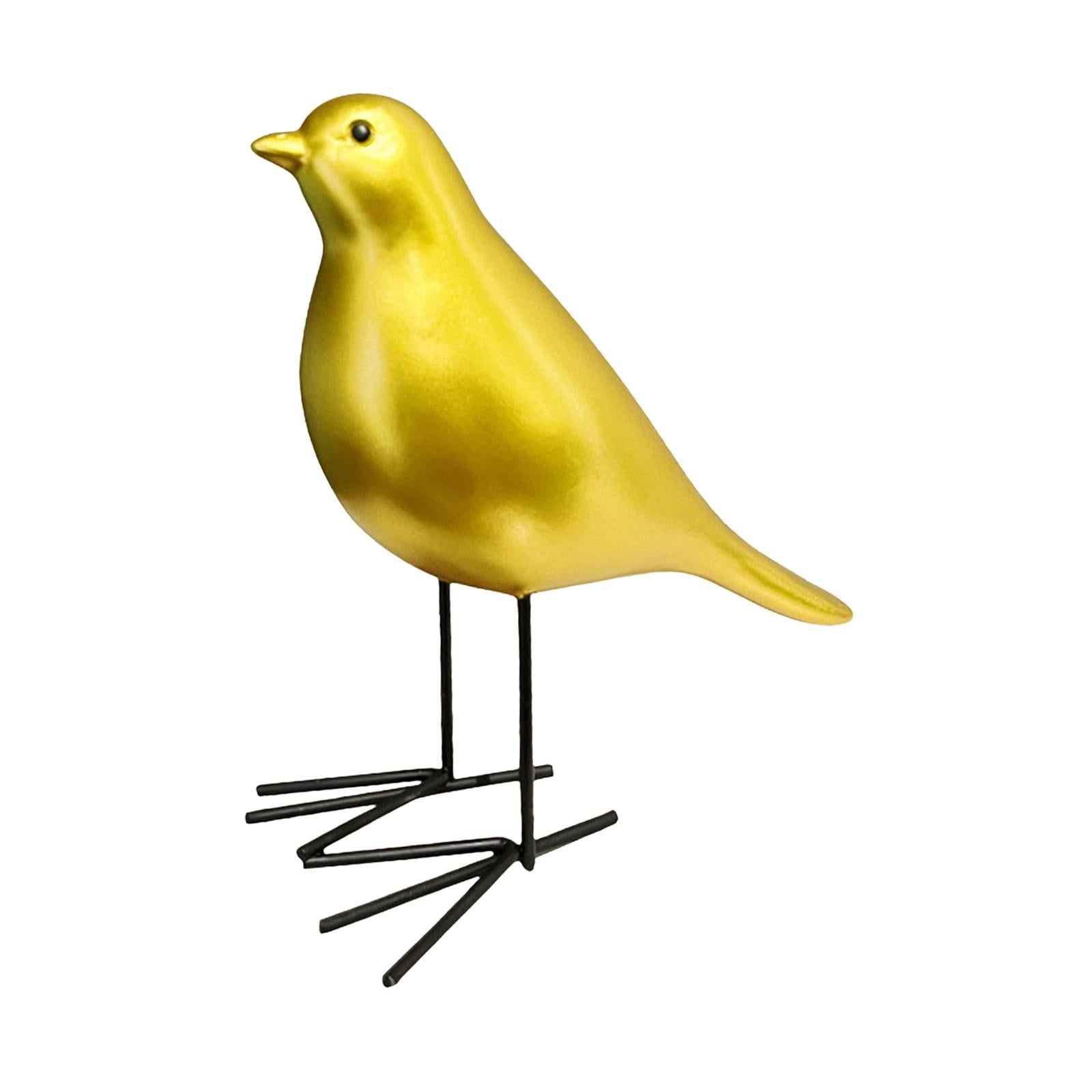 Bird Statue Sculpture Adorable Bird Figurine for Office Indoor Festival StyleC 15x7.5x15.5cm