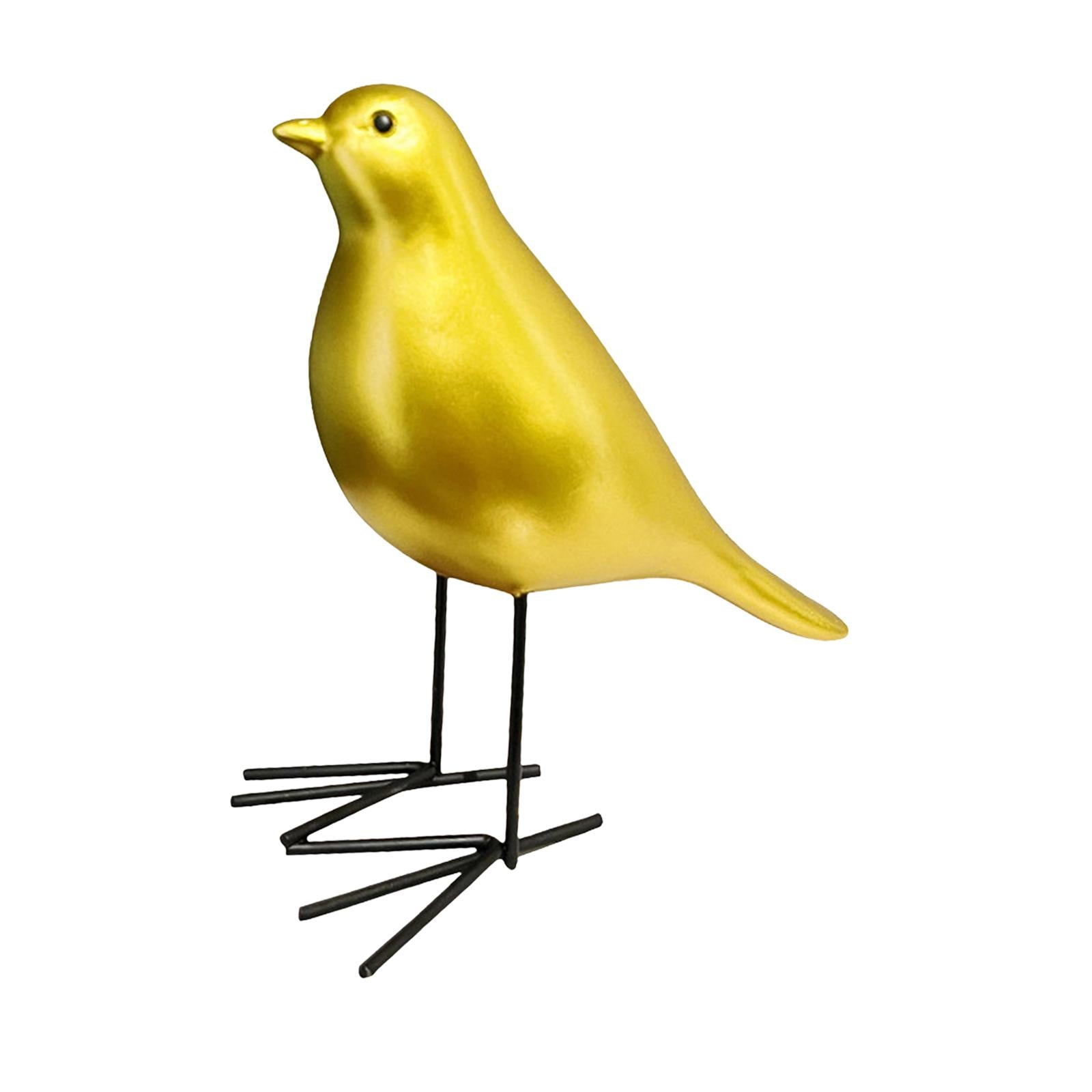 Bird Statue Sculpture Adorable Bird Figurine for Office Indoor Festival StyleC 15x7.5x15.5cm