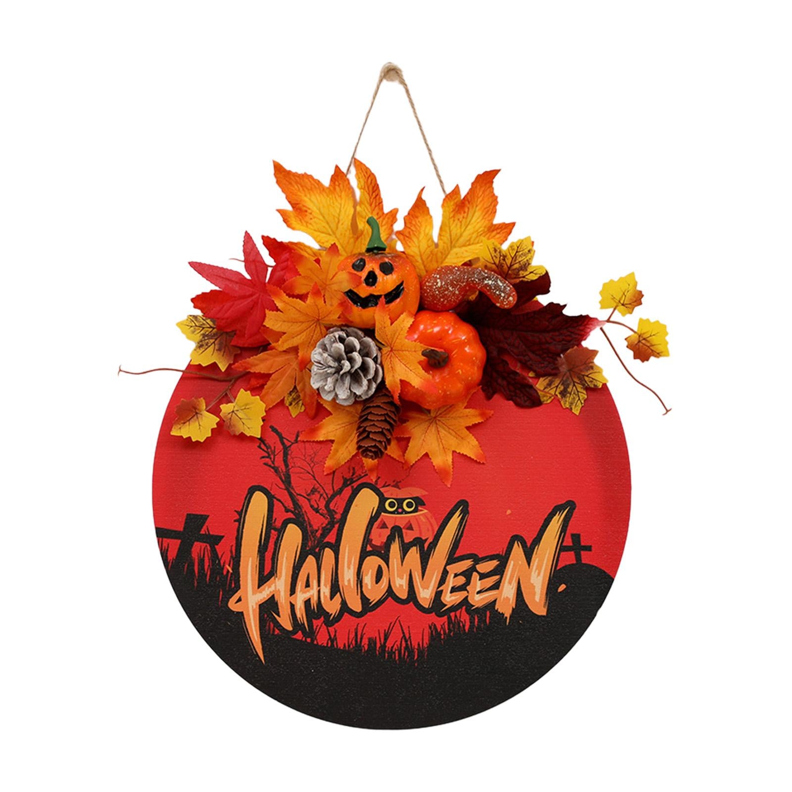 Halloween Door Sign Halloween Skull Decor for Thanksgiving Housewarming Gift