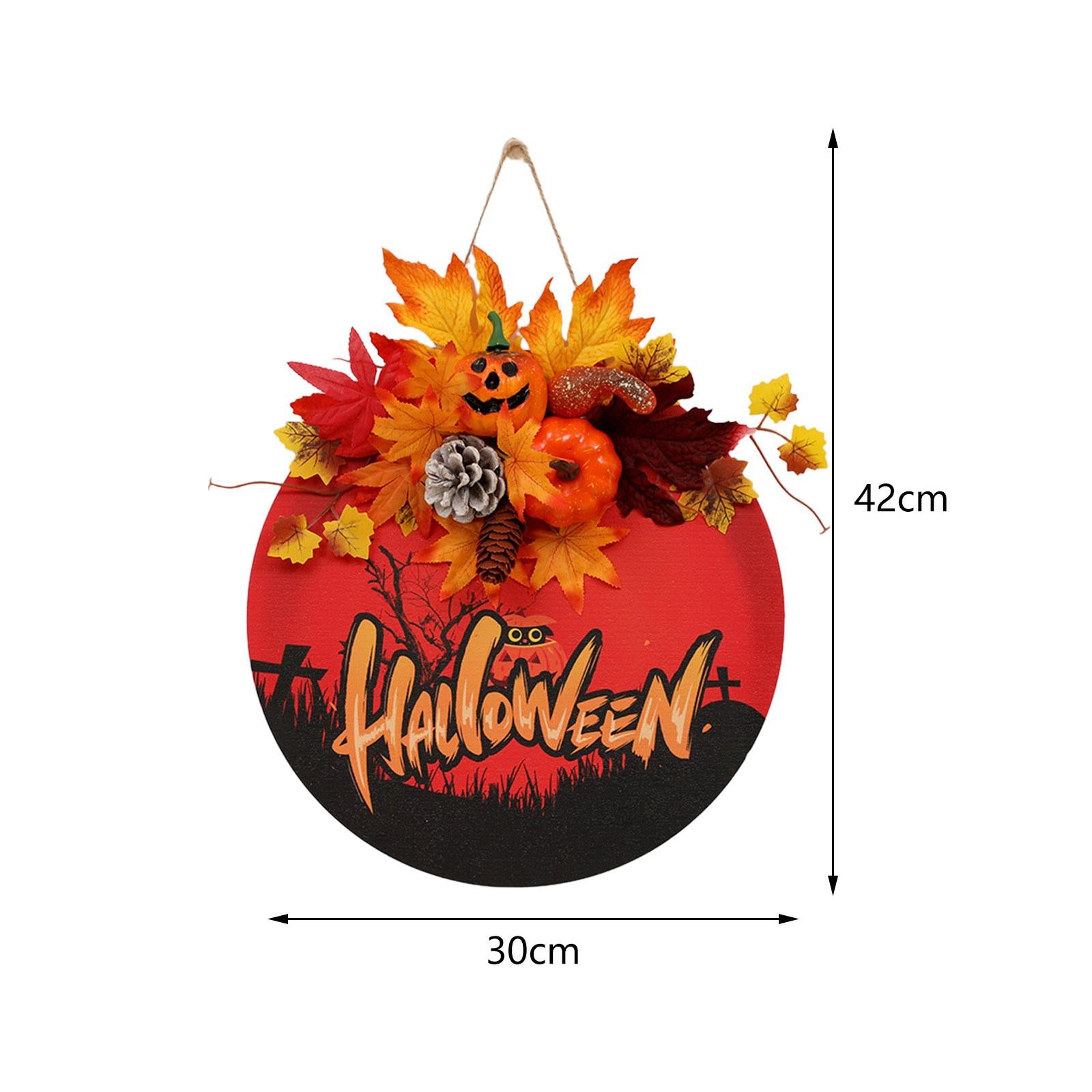Halloween Door Sign Halloween Skull Decor for Thanksgiving Housewarming Gift