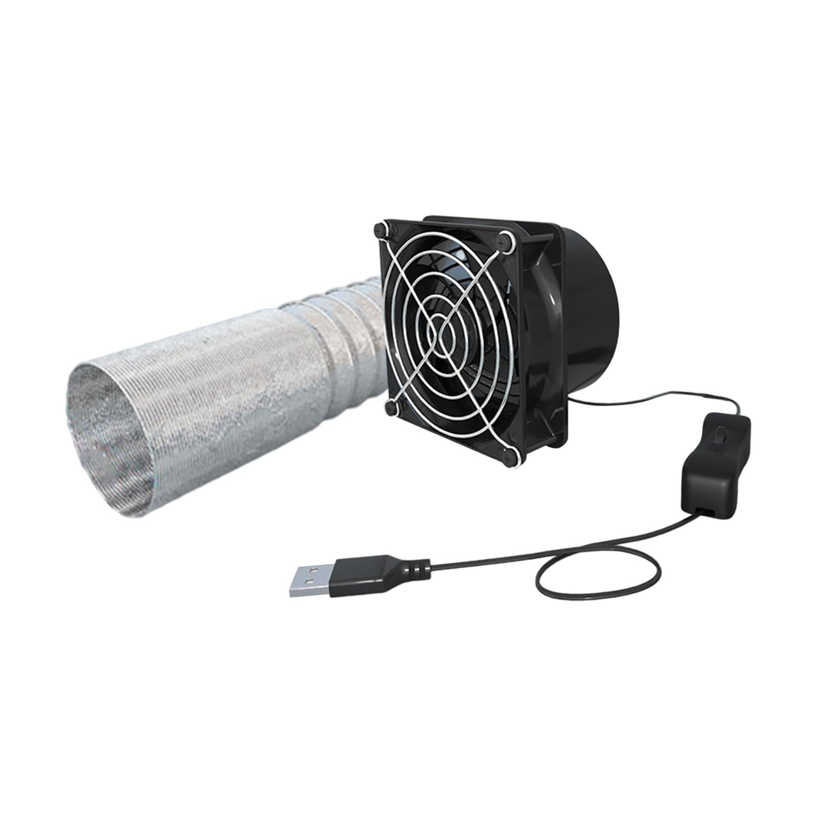 Exhaust Fan Greenhouse Silent Ventilator Fans for Window Office Laundry Room 1 Fan 6M Tube