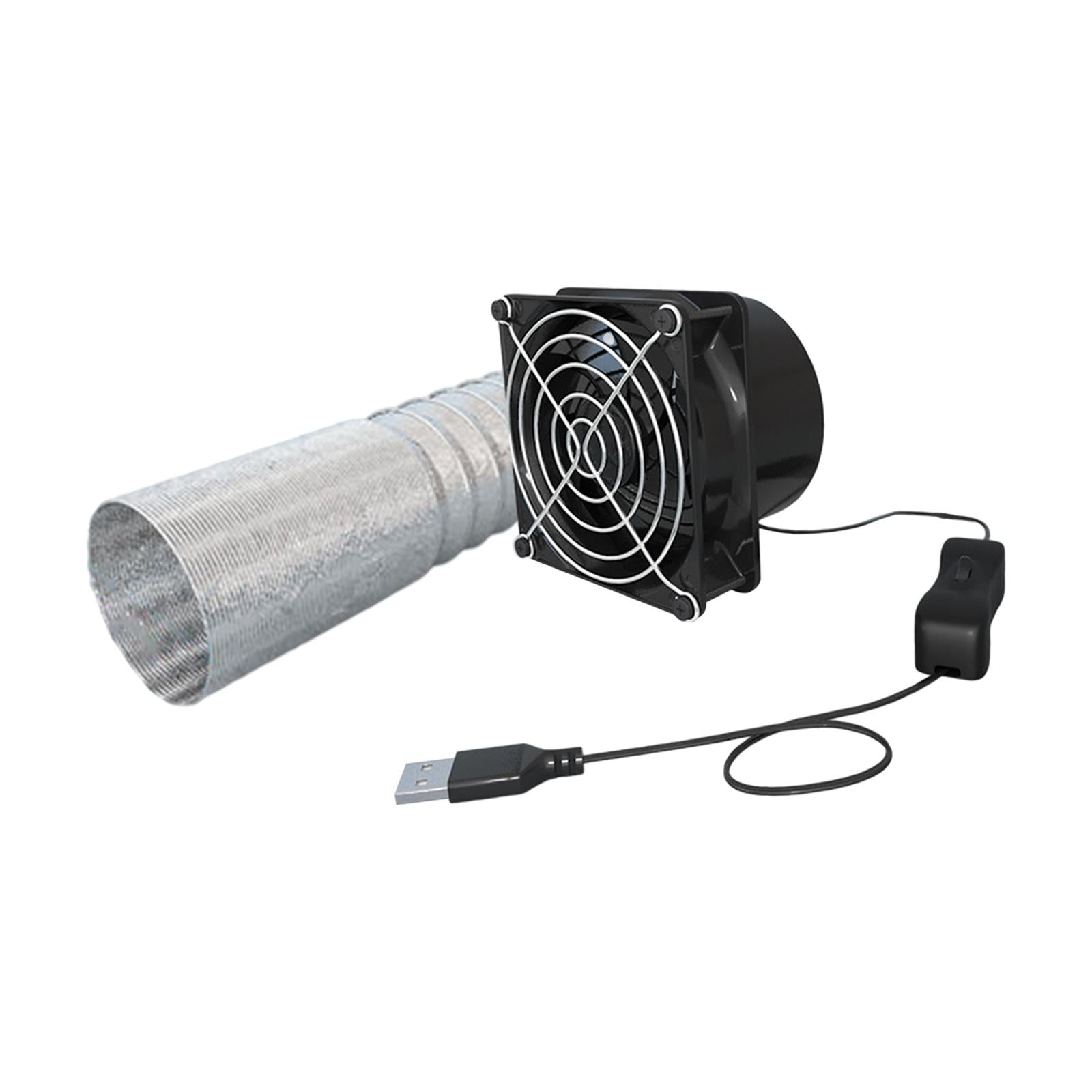 Exhaust Fan Greenhouse Silent Ventilator Fans for Window Office Laundry Room 1 Fan 6M Tube