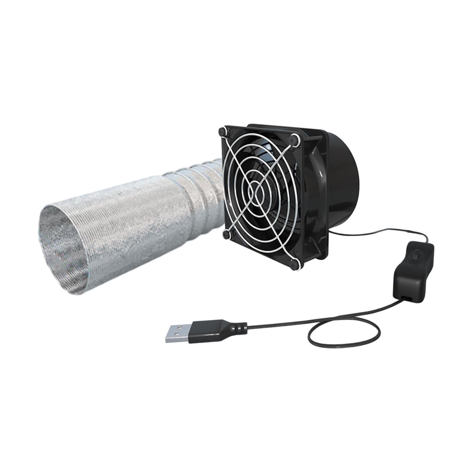 Exhaust Fan Greenhouse Silent Ventilator Fans for Window Office Laundry Room 1 Fan 6M Tube