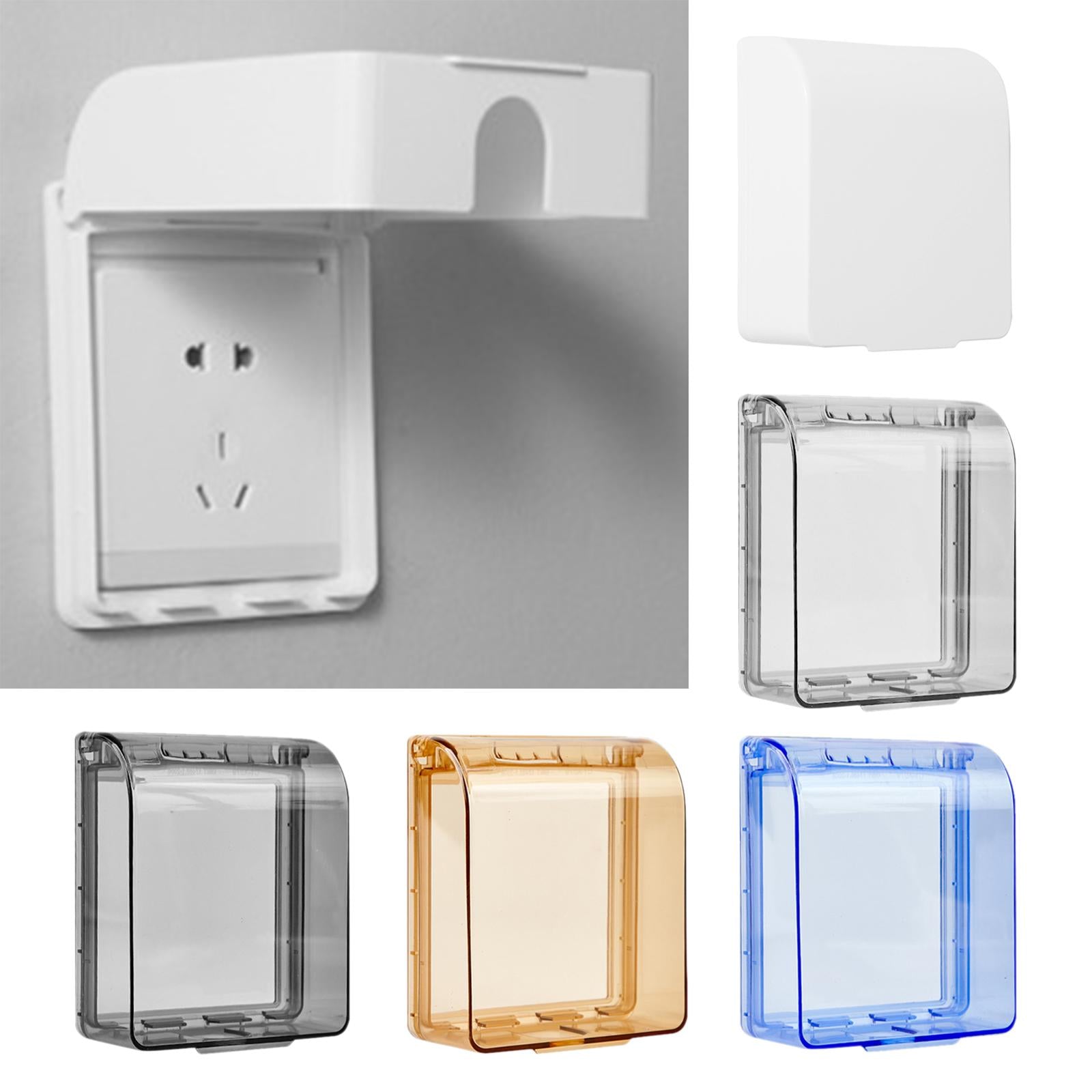 Electrical Outlet Cover Sturdy Receptacle Protector for Kitchen Home Outdoor White