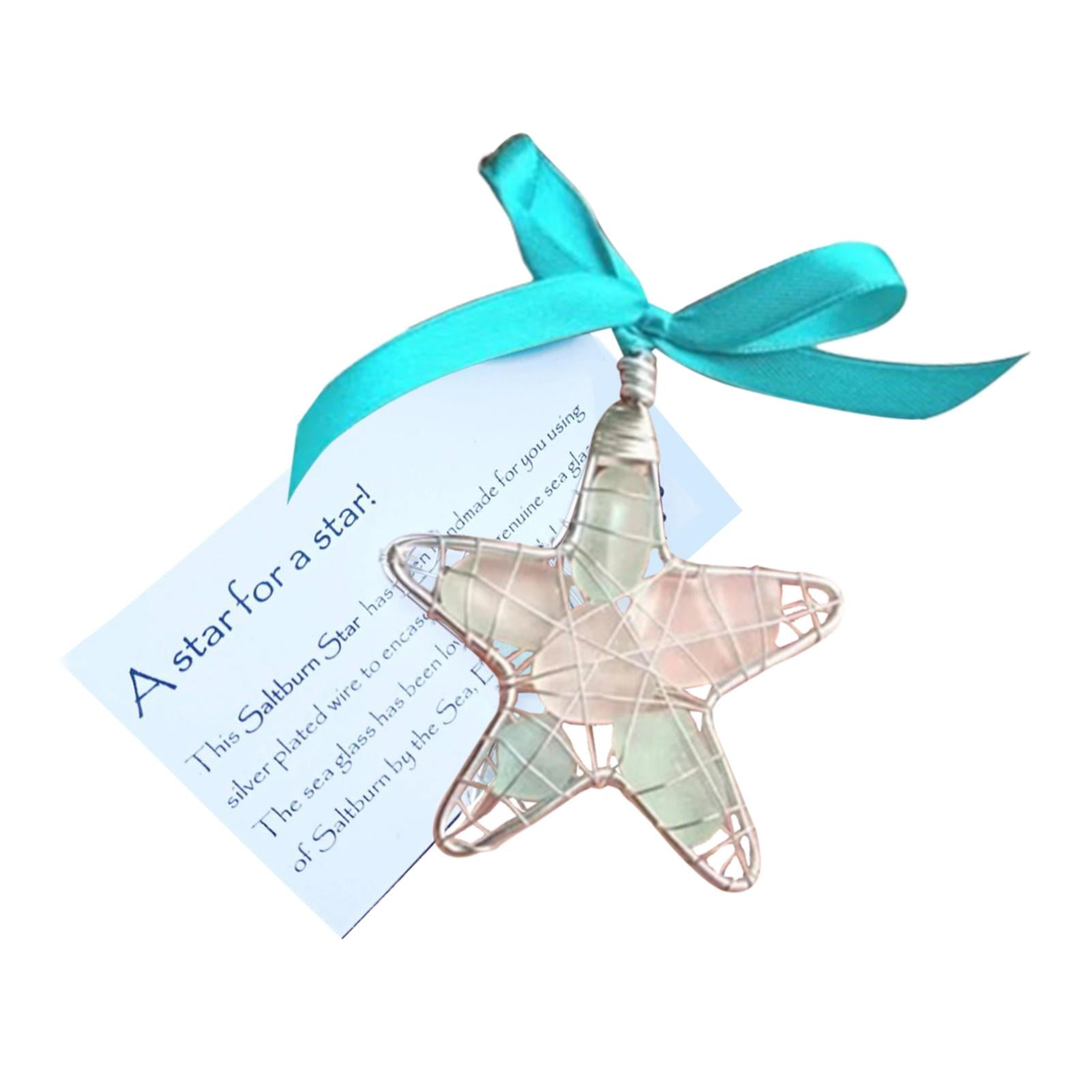 Funny Pendants Xmas Star Hanging Ornament for Anniversary Porch Wedding With Card