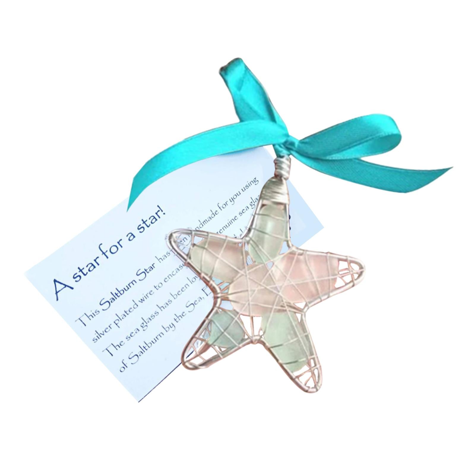 Funny Pendants Xmas Star Hanging Ornament for Anniversary Porch Wedding With Card