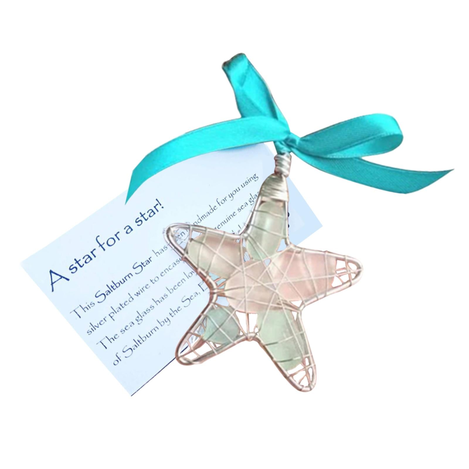 Funny Pendants Xmas Star Hanging Ornament for Anniversary Porch Wedding With Card