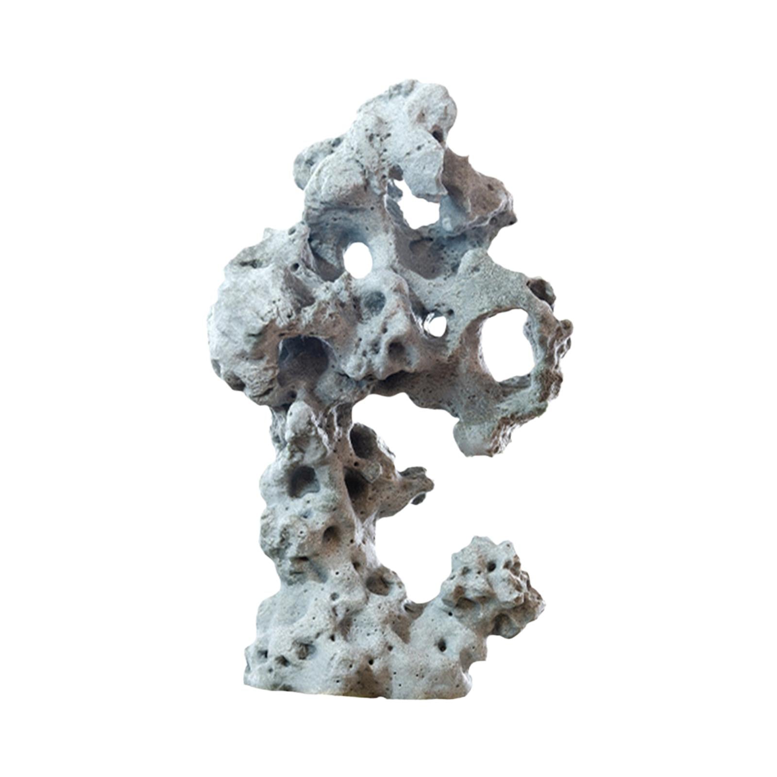 Fish Tank Rock Terrarium Artificial Rockery Fish Hiding Cave Fish Tank Decor A