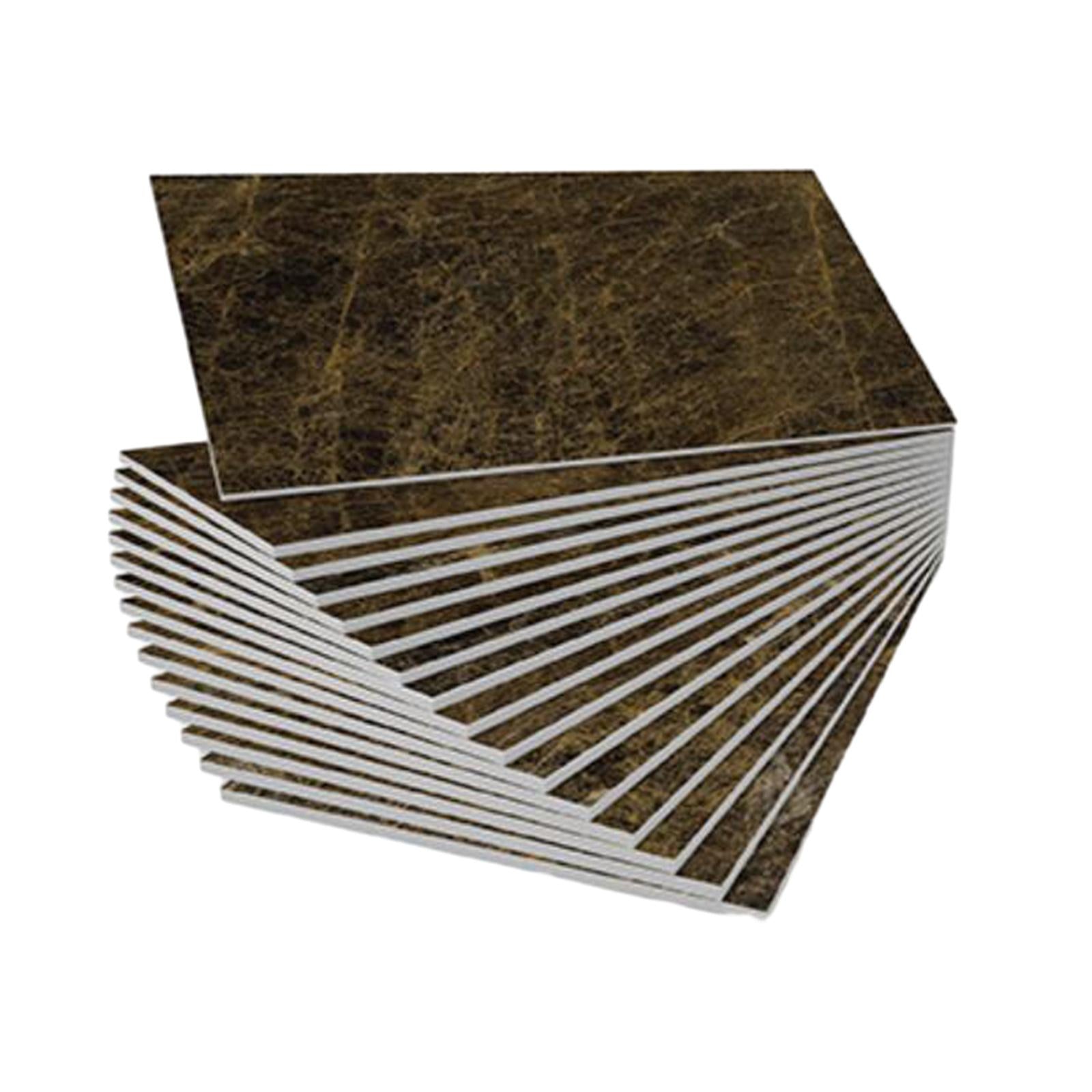 16Pcs Foam Wallpaper Peel and Sticker Wall Panels for Bathroom Kitchen Bedroom brown lines