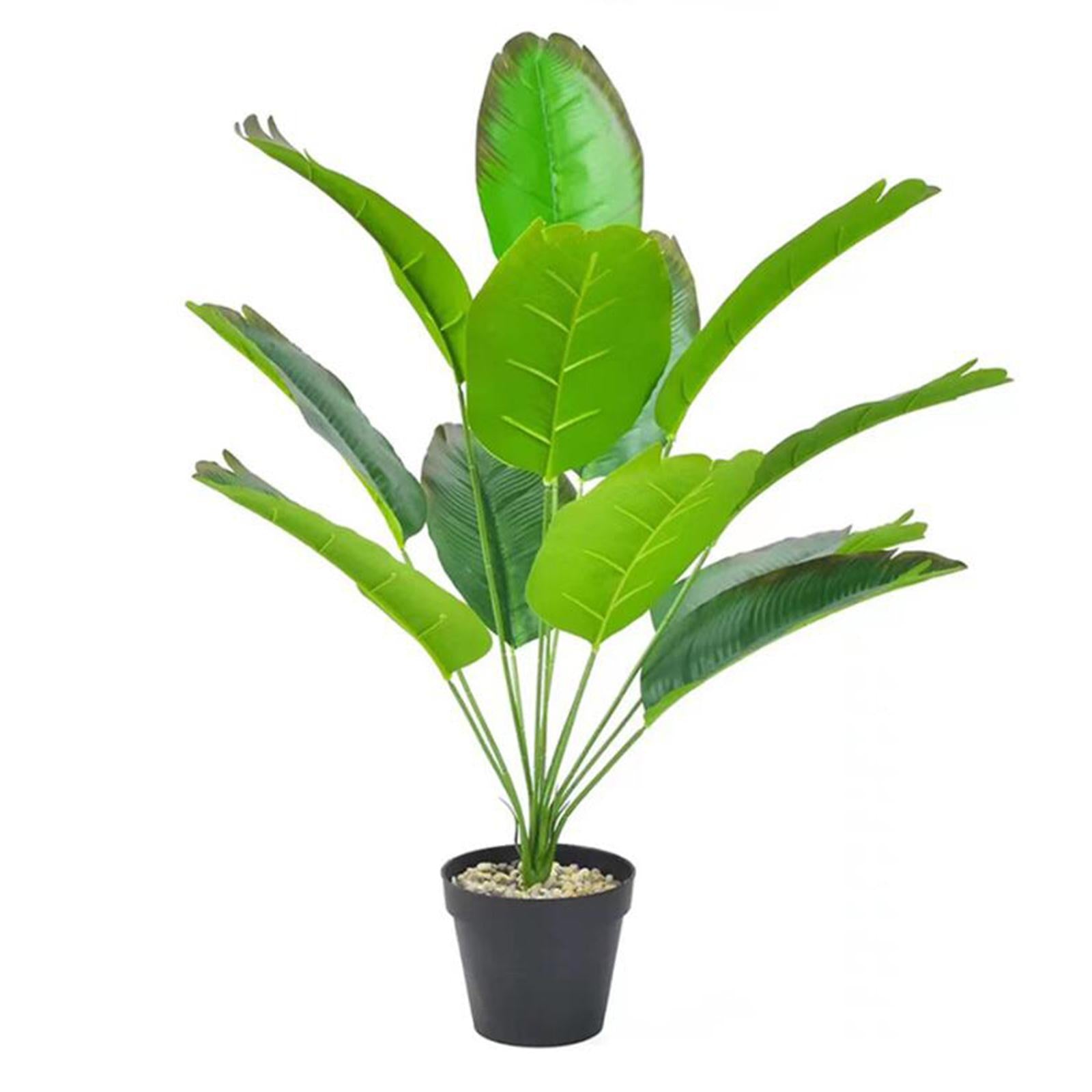 Large Fake Plants Outside Simulated Banana Leaf for Bathroom Beach Fireplace 12 heads Style B