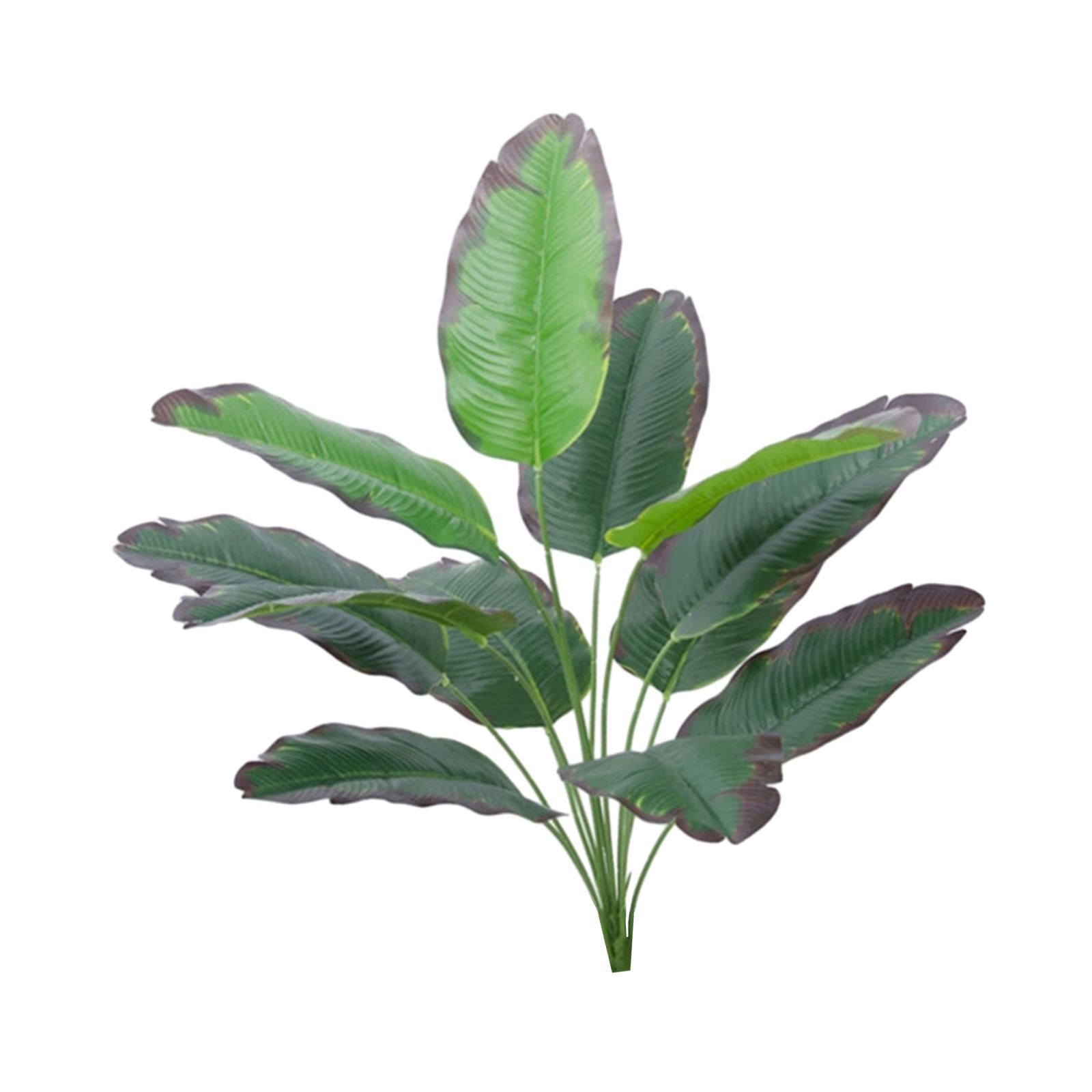 Large Fake Plants Outside Simulated Banana Leaf for Bathroom Beach Fireplace 12 heads Style B