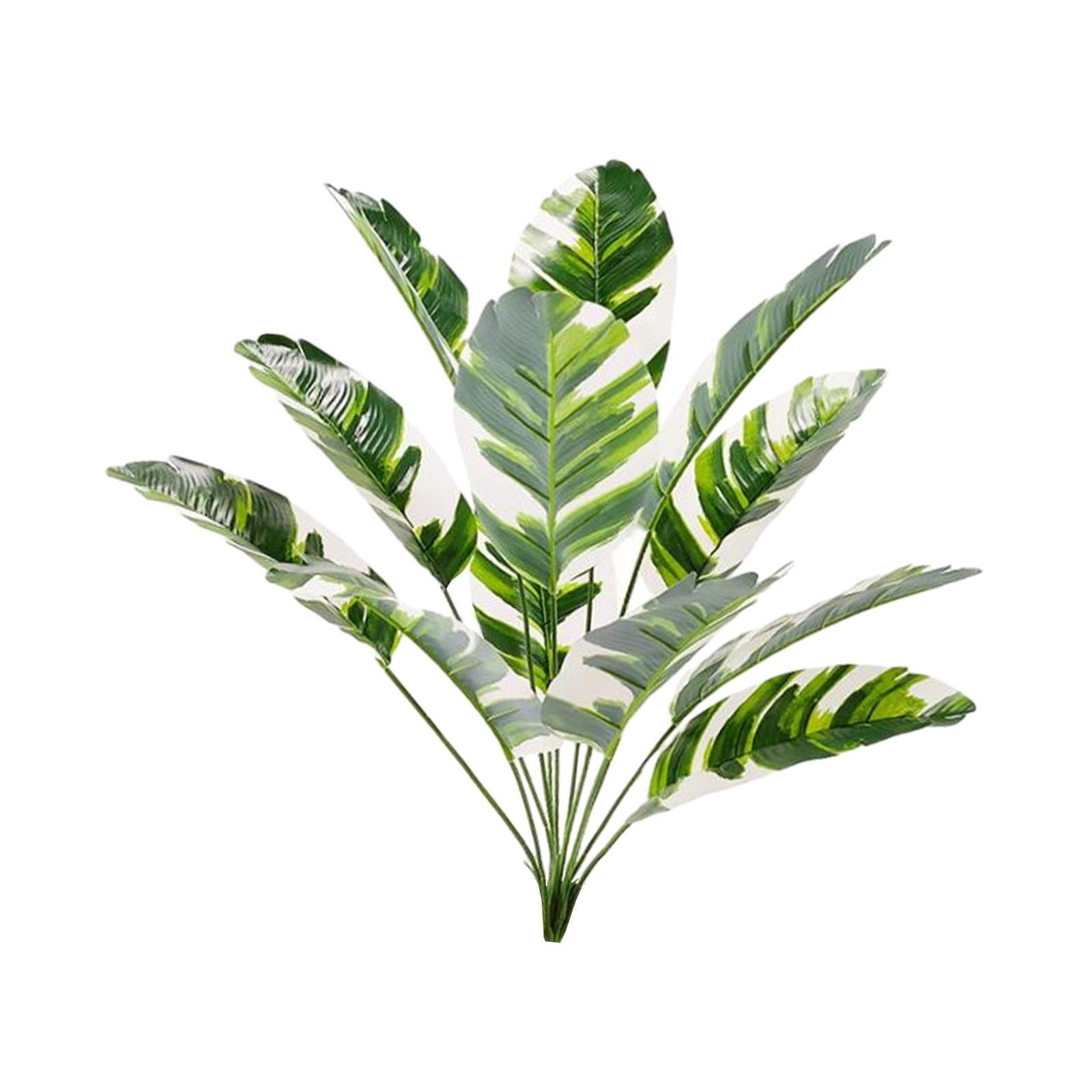 Large Fake Plants Outside Simulated Banana Leaf for Bathroom Beach Fireplace 12 heads Style D