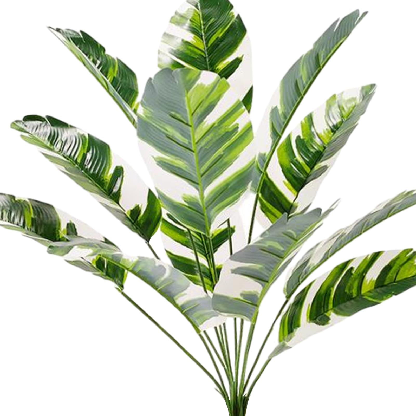 Large Fake Plants Outside Simulated Banana Leaf for Bathroom Beach Fireplace 12 heads Style D