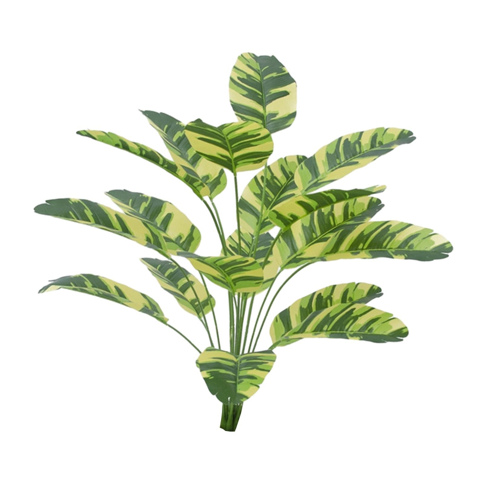 Large Fake Plants Outside Simulated Banana Leaf for Bathroom Beach Fireplace 18 heads Style G