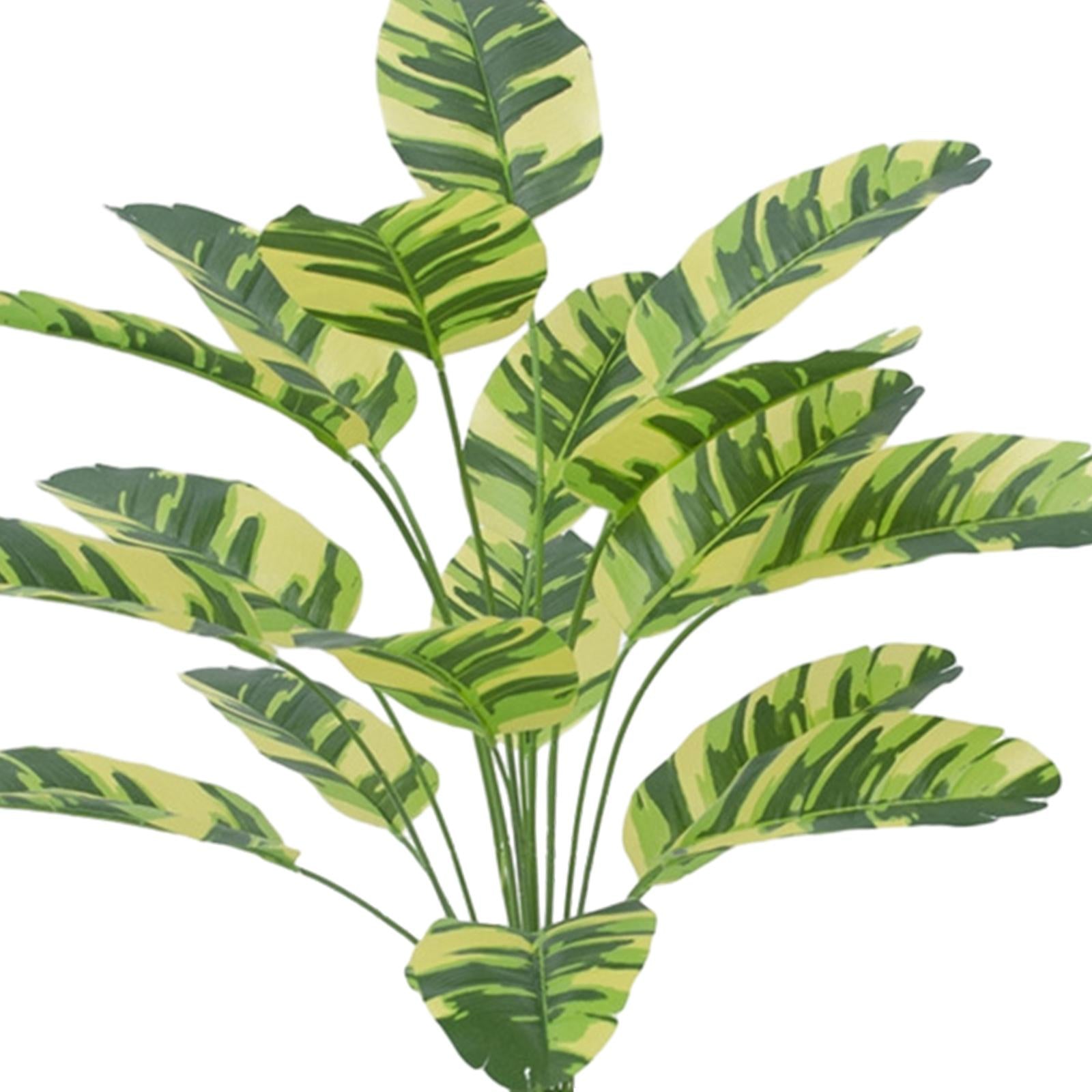 Large Fake Plants Outside Simulated Banana Leaf for Bathroom Beach Fireplace 18 heads Style G