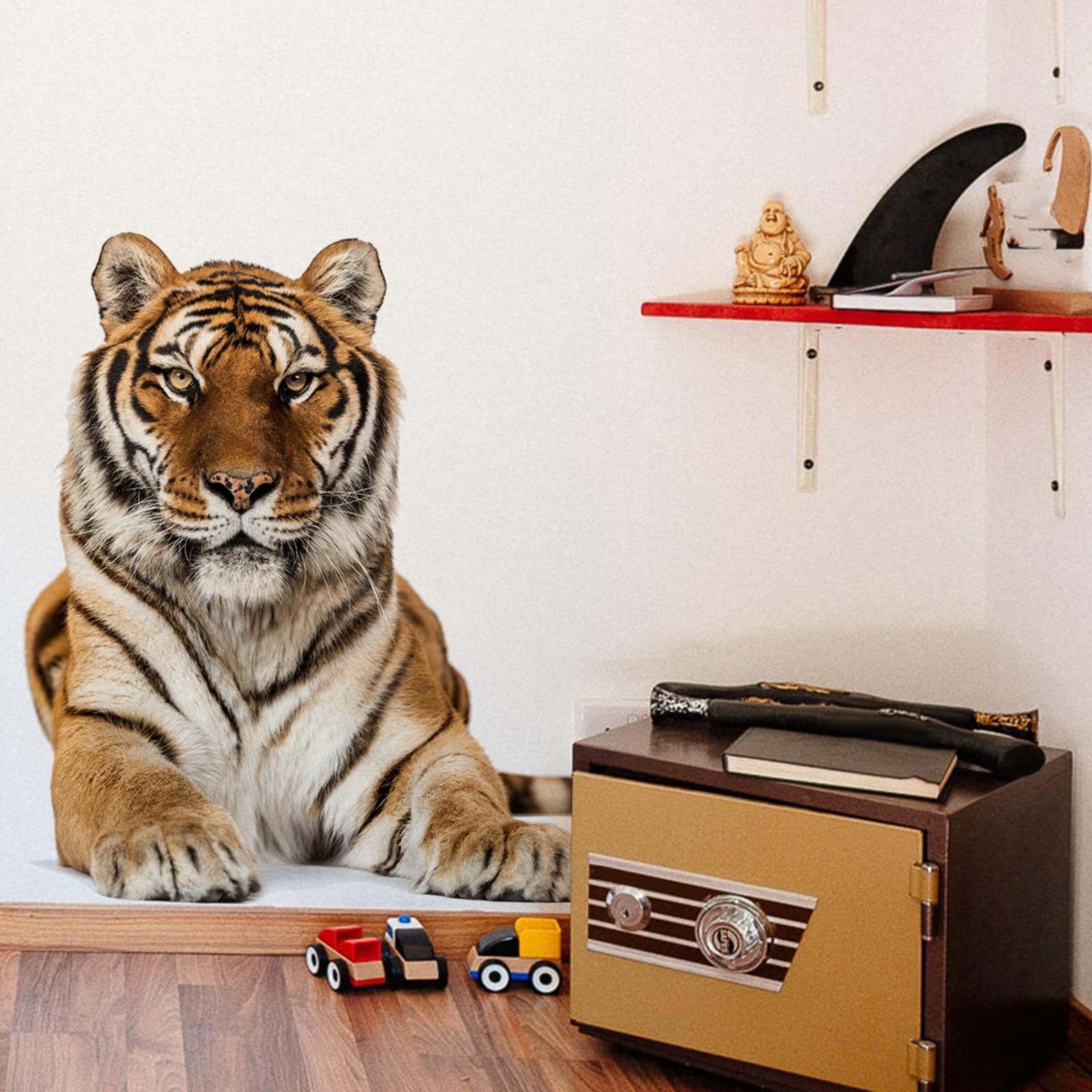 Tiger Wall Decor Durable DIY Art Wall Decor Mural for Party Room Living Room