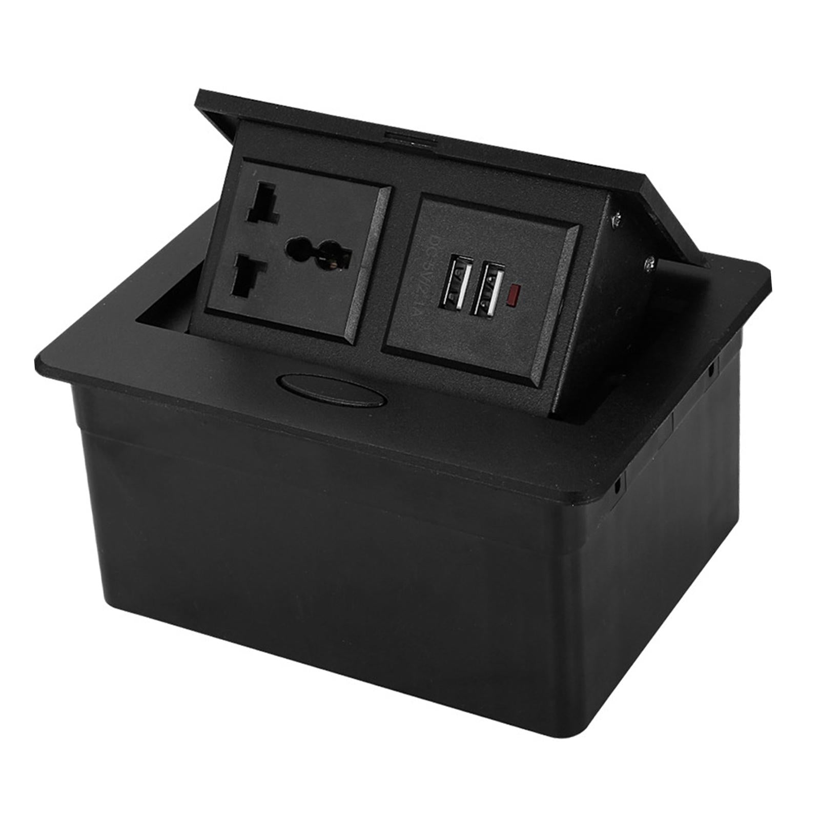 Table Plug Base Recessed Outlet Table Connection Box for Office Home