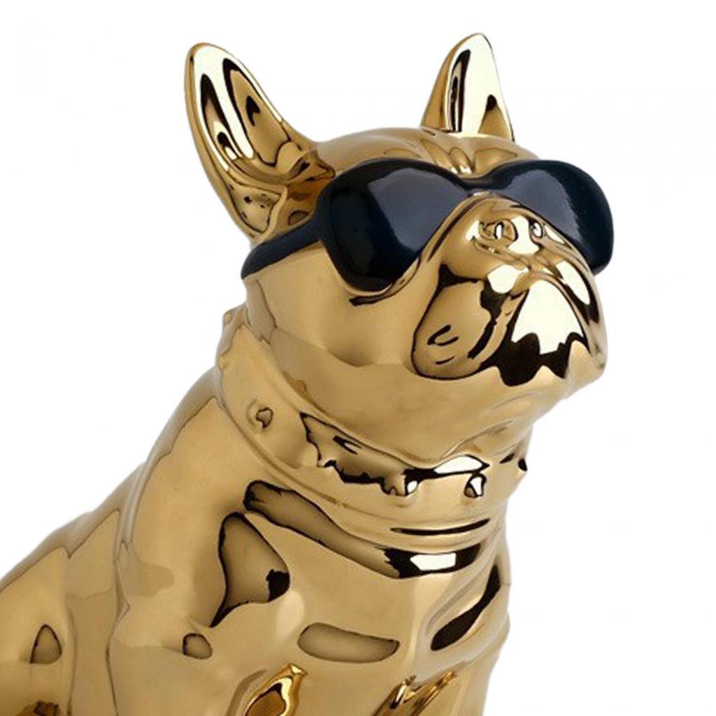 Dog Statue Tissue Box Crafts Dog Sculpture for Cabinet Apartment Dresser Black