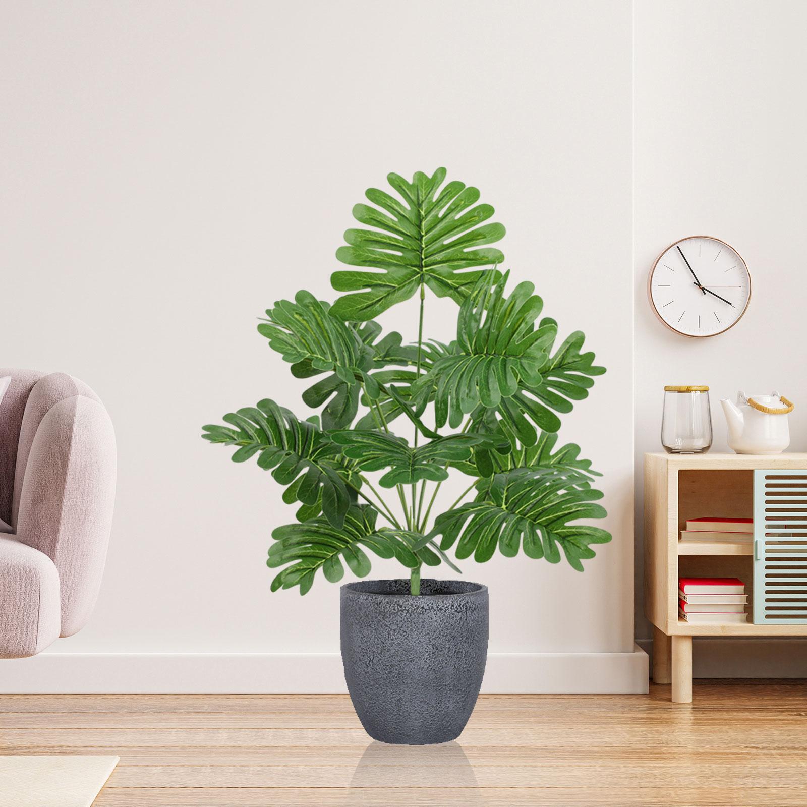 Faux Plants Realistic Green Garden Decoration for Living Room Kitchen Indoor Style C