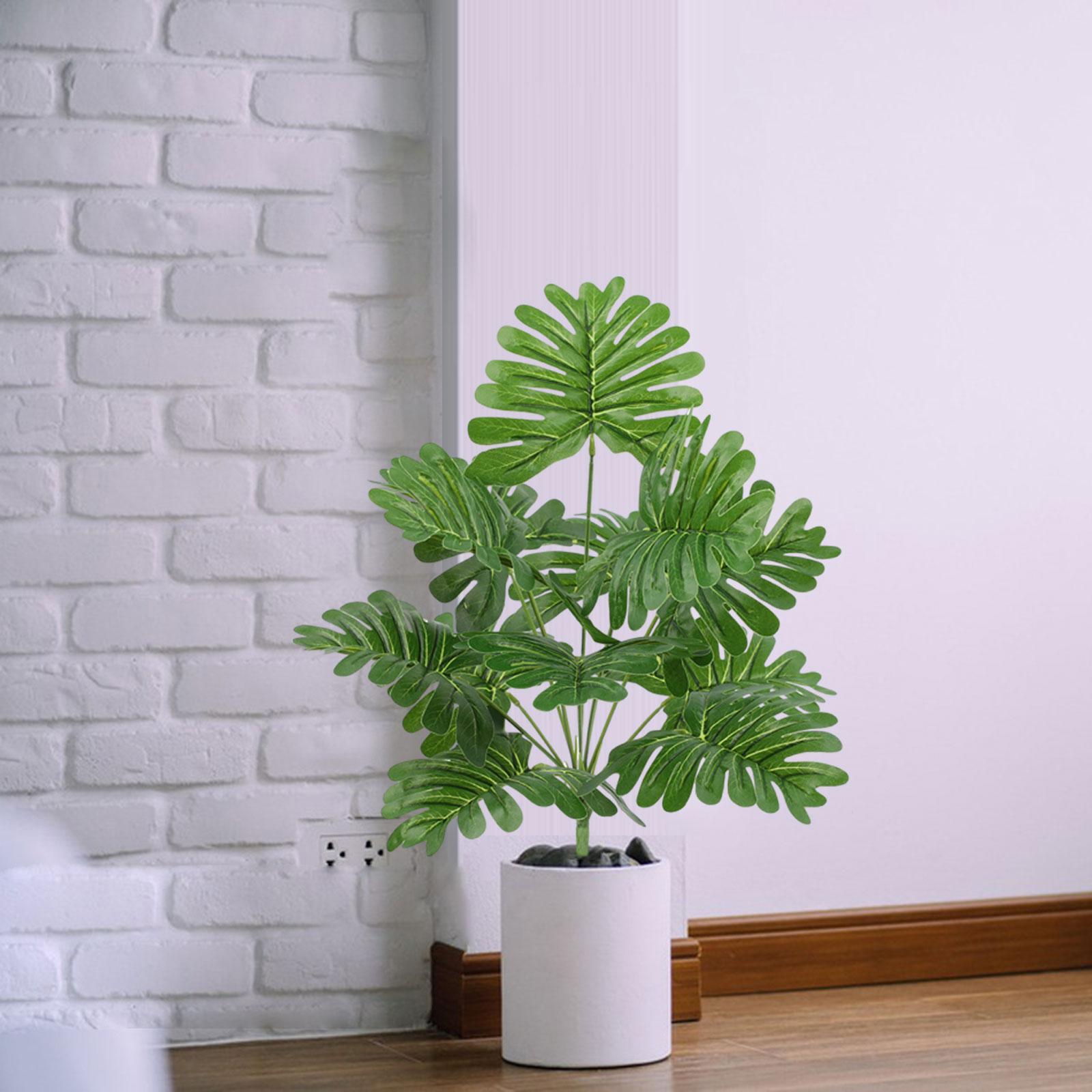 Faux Plants Realistic Green Garden Decoration for Living Room Kitchen Indoor Style C