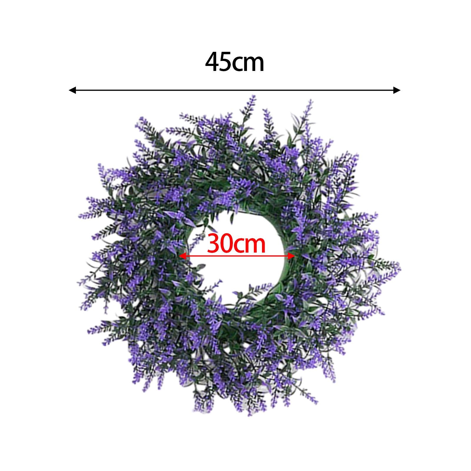 Purple Swag Wreath Door Hanging Ornament for Thanksgiving Farmhouse Corridor Big
