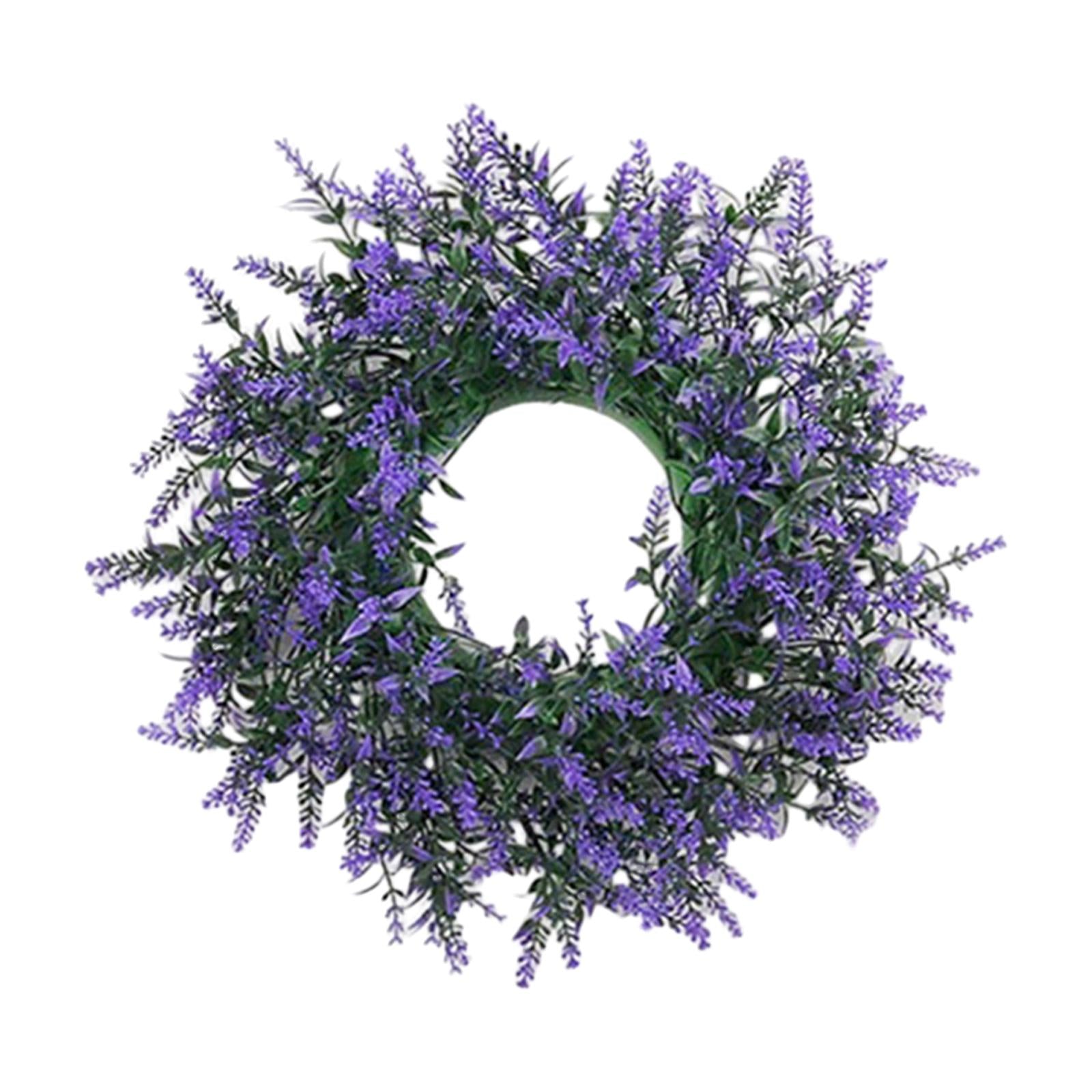 Purple Swag Wreath Door Hanging Ornament for Thanksgiving Farmhouse Corridor Big