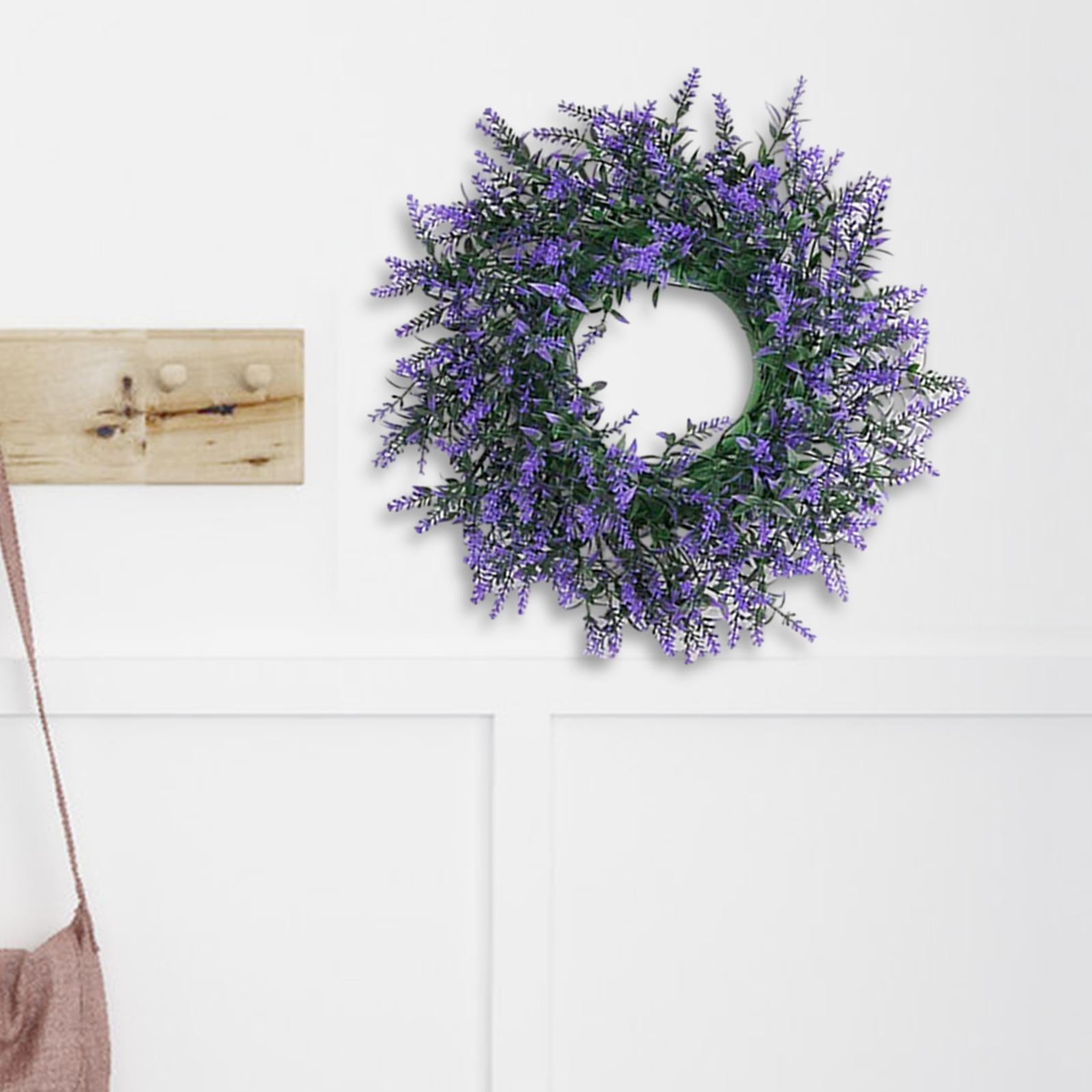 Purple Swag Wreath Door Hanging Ornament for Thanksgiving Farmhouse Corridor Big